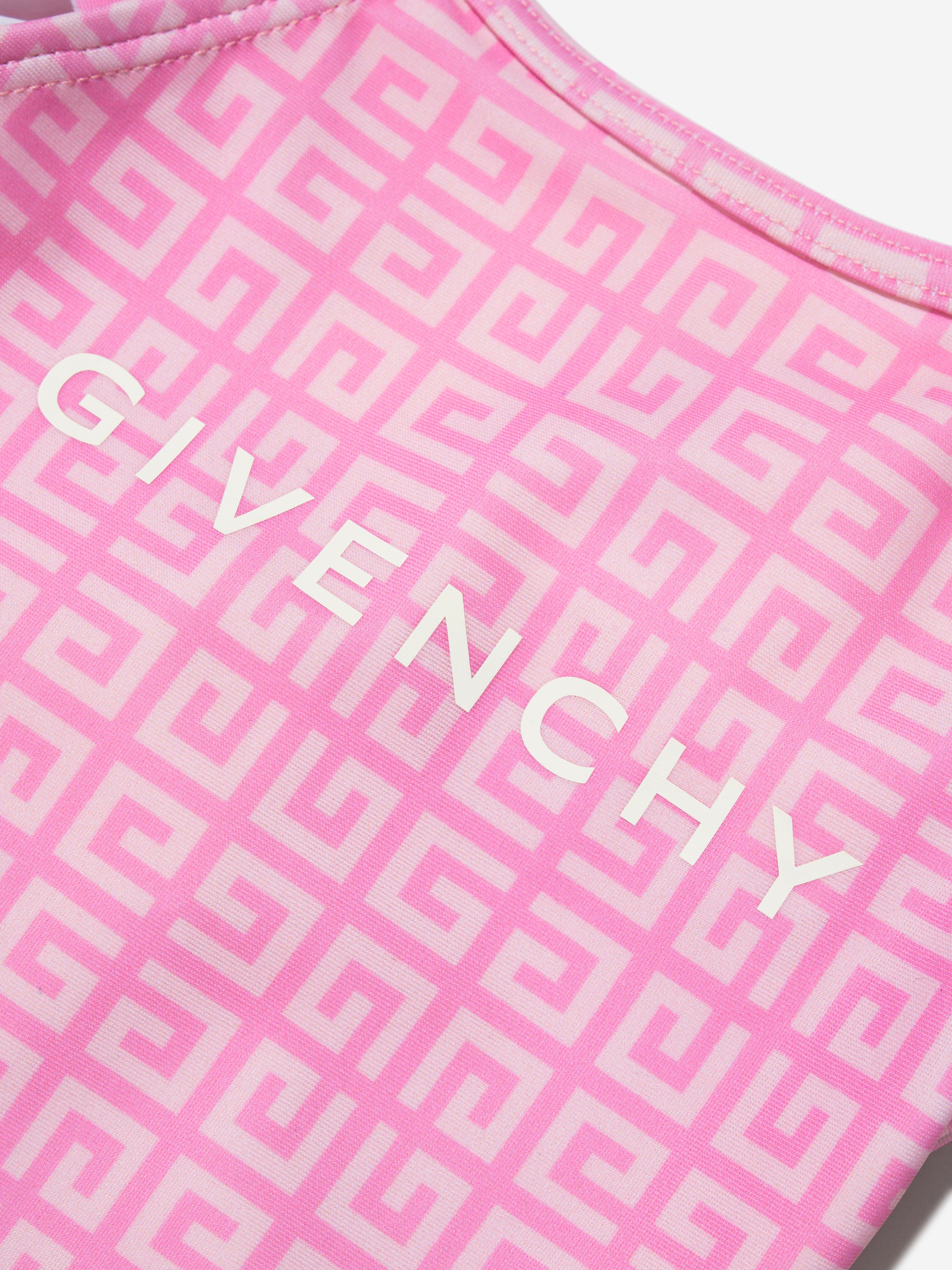 Givenchy Baby Girls 4G Logo Swimming Costume in Pink