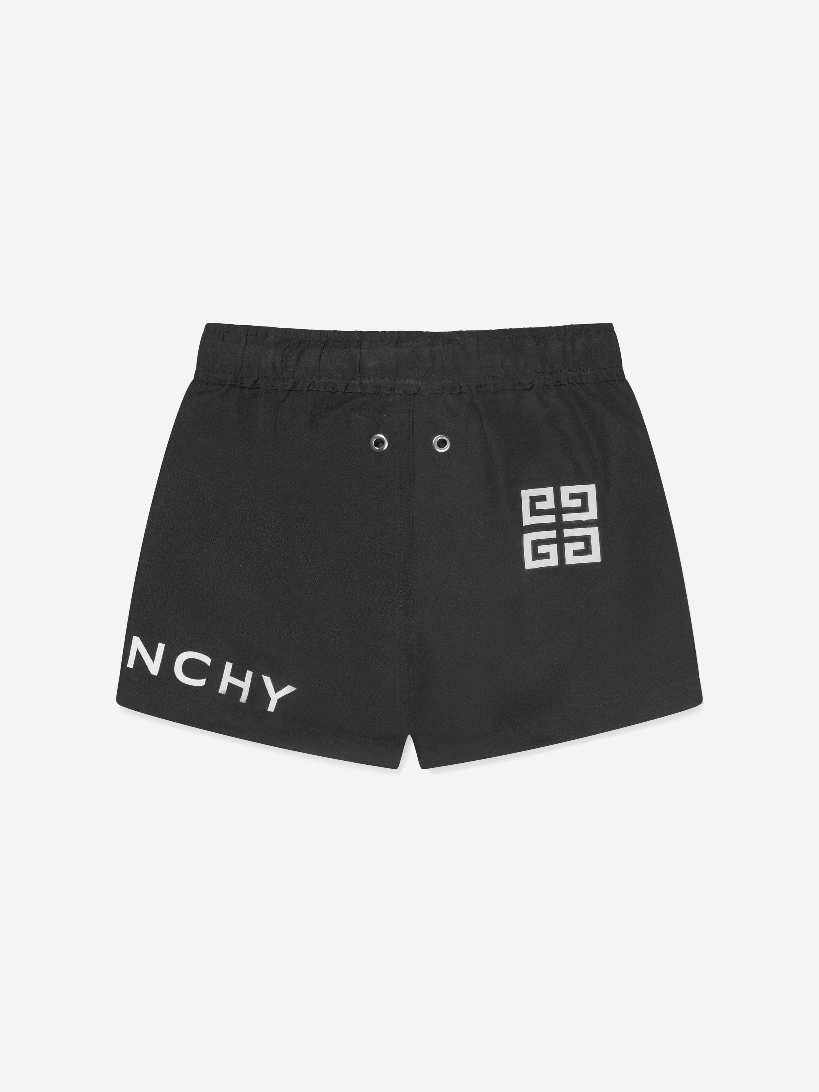 Givenchy Baby Boys Logo Swim Shorts in Black