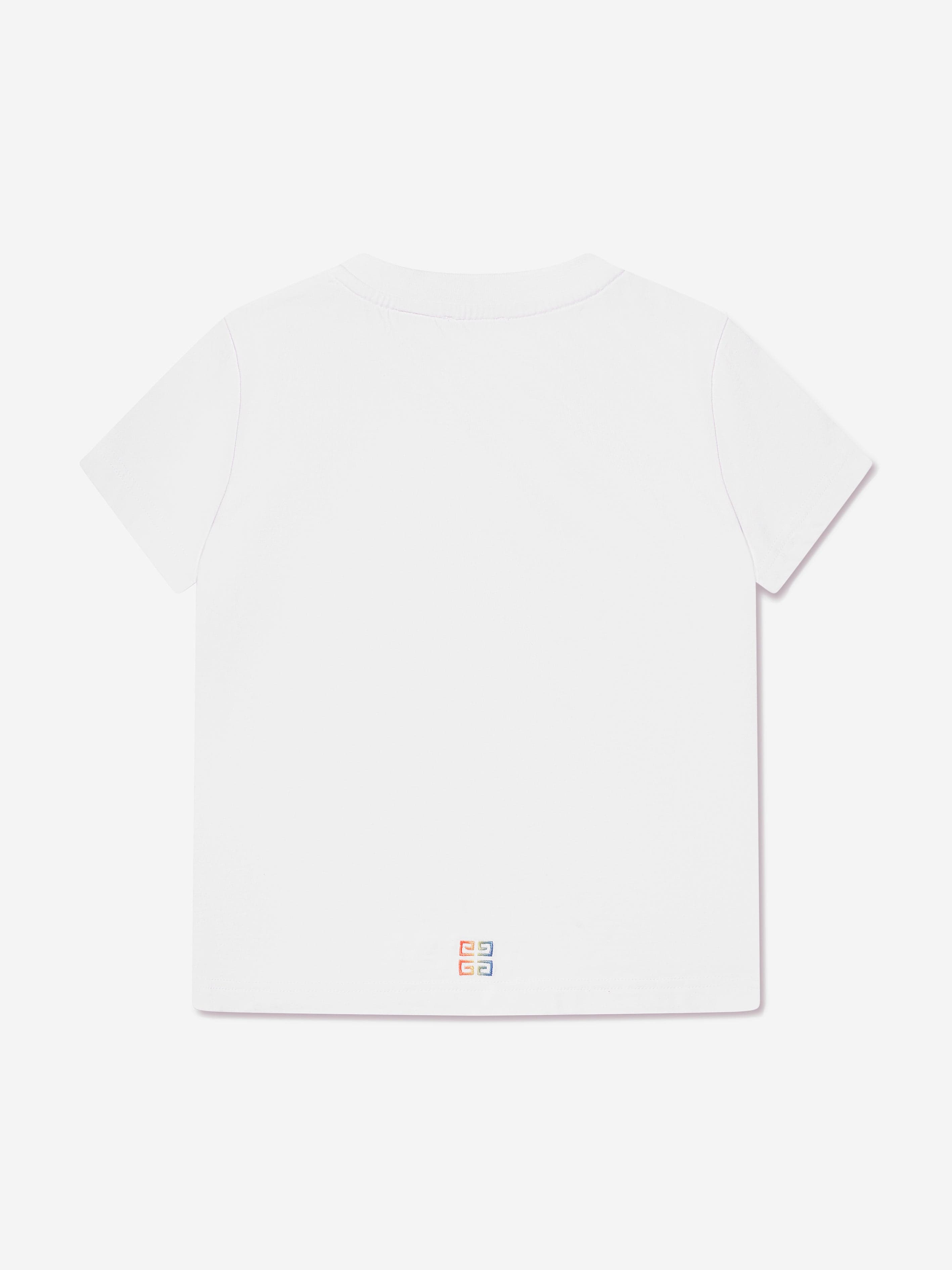 Givenchy Boys Embroidered Logo T-Shirt in White