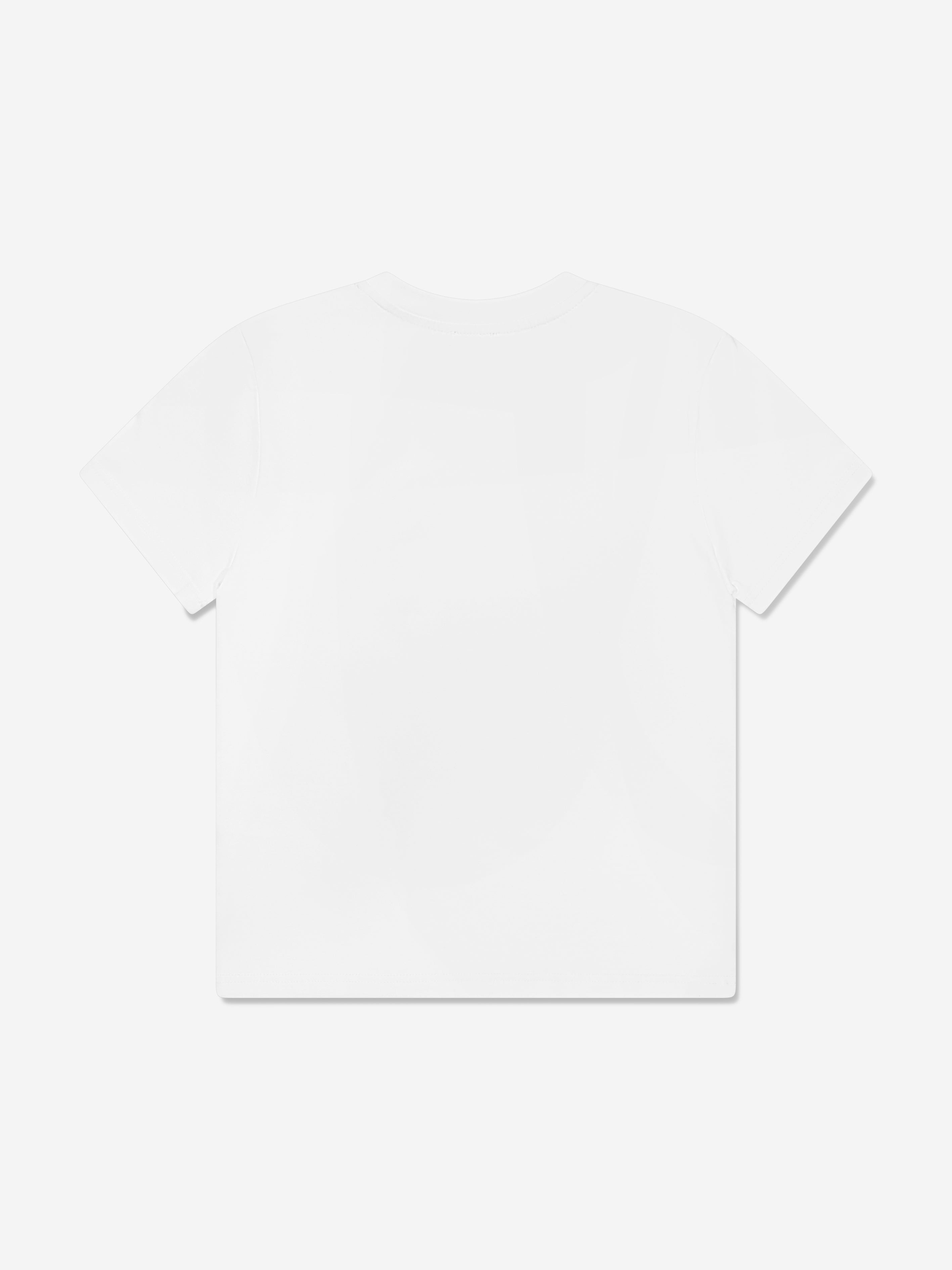 Givenchy Boys Wave Print Logo T-Shirt in White