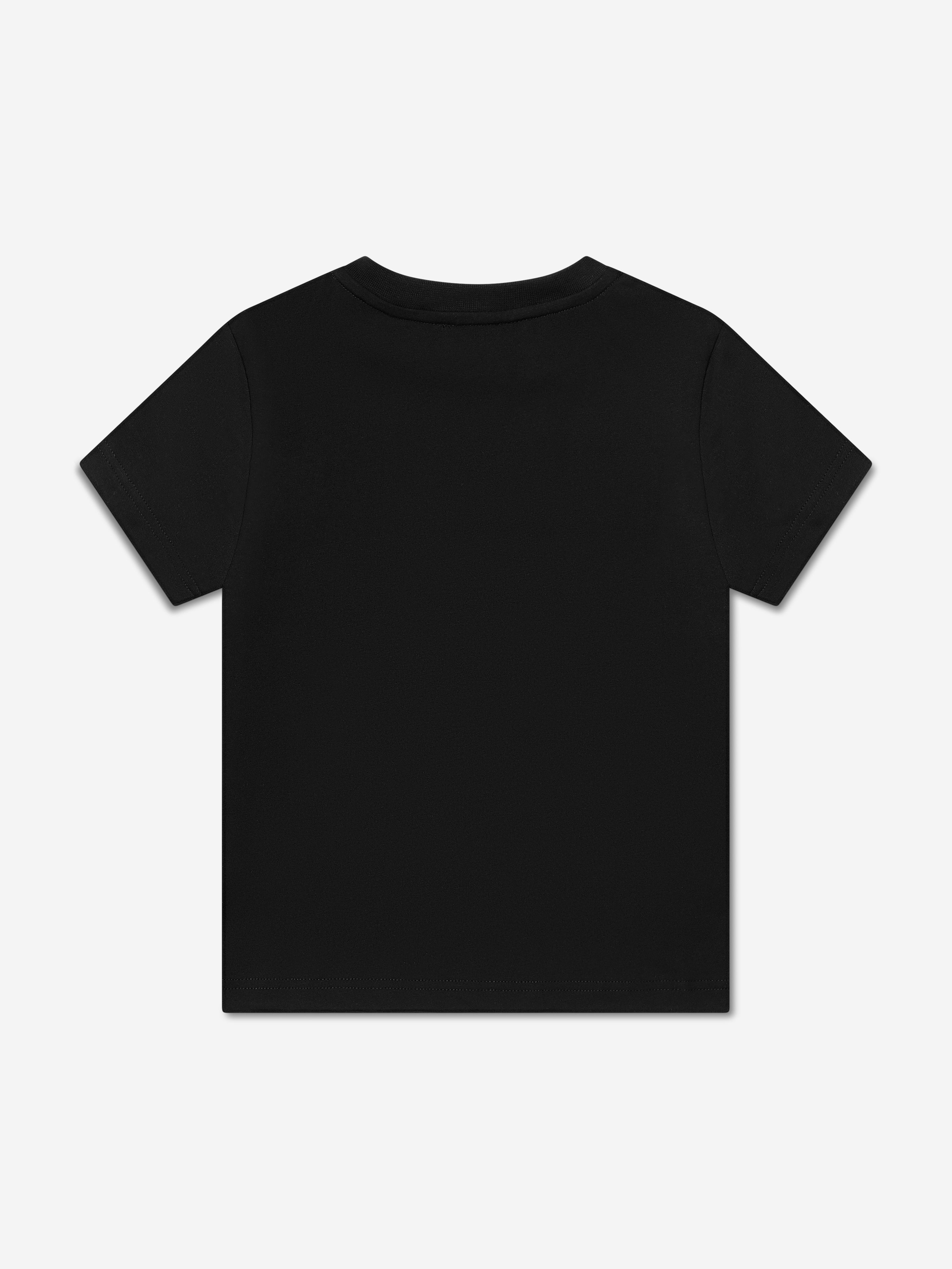 Givenchy Boys Camouflage Logo T-Shirt in Black