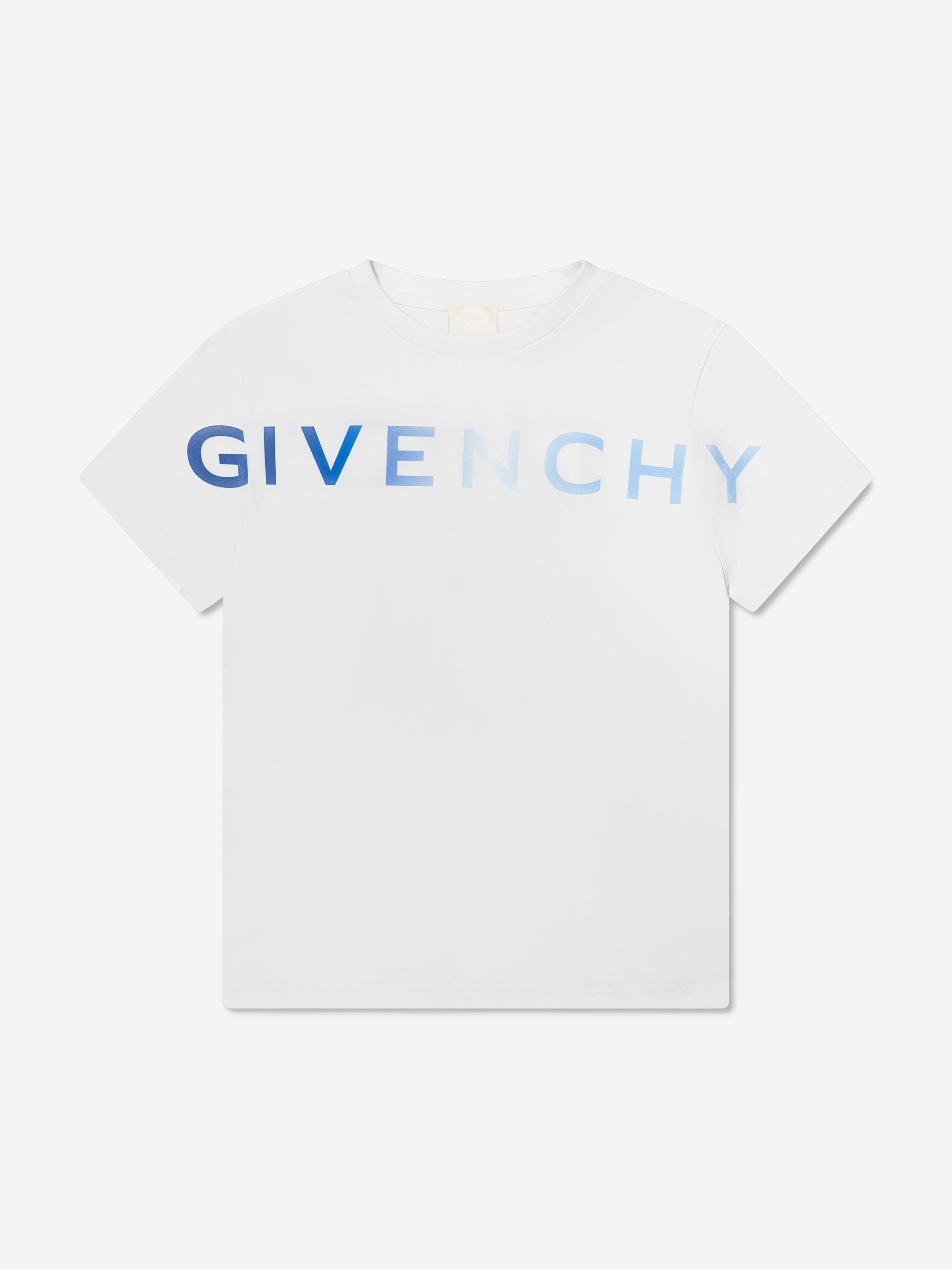 Givenchy Boys Logo Print T-Shirt in White