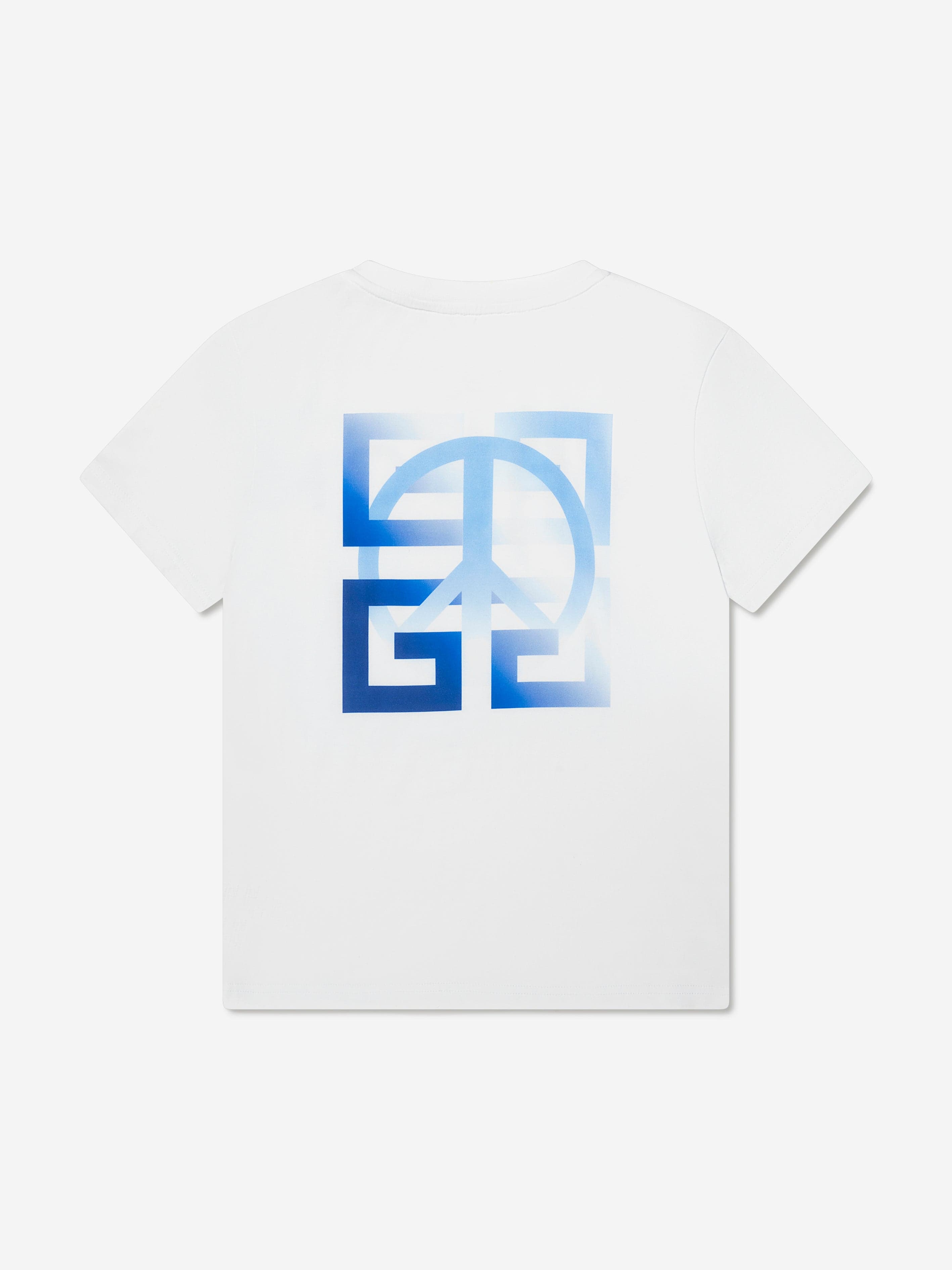 Givenchy Boys Logo Print T-Shirt in White