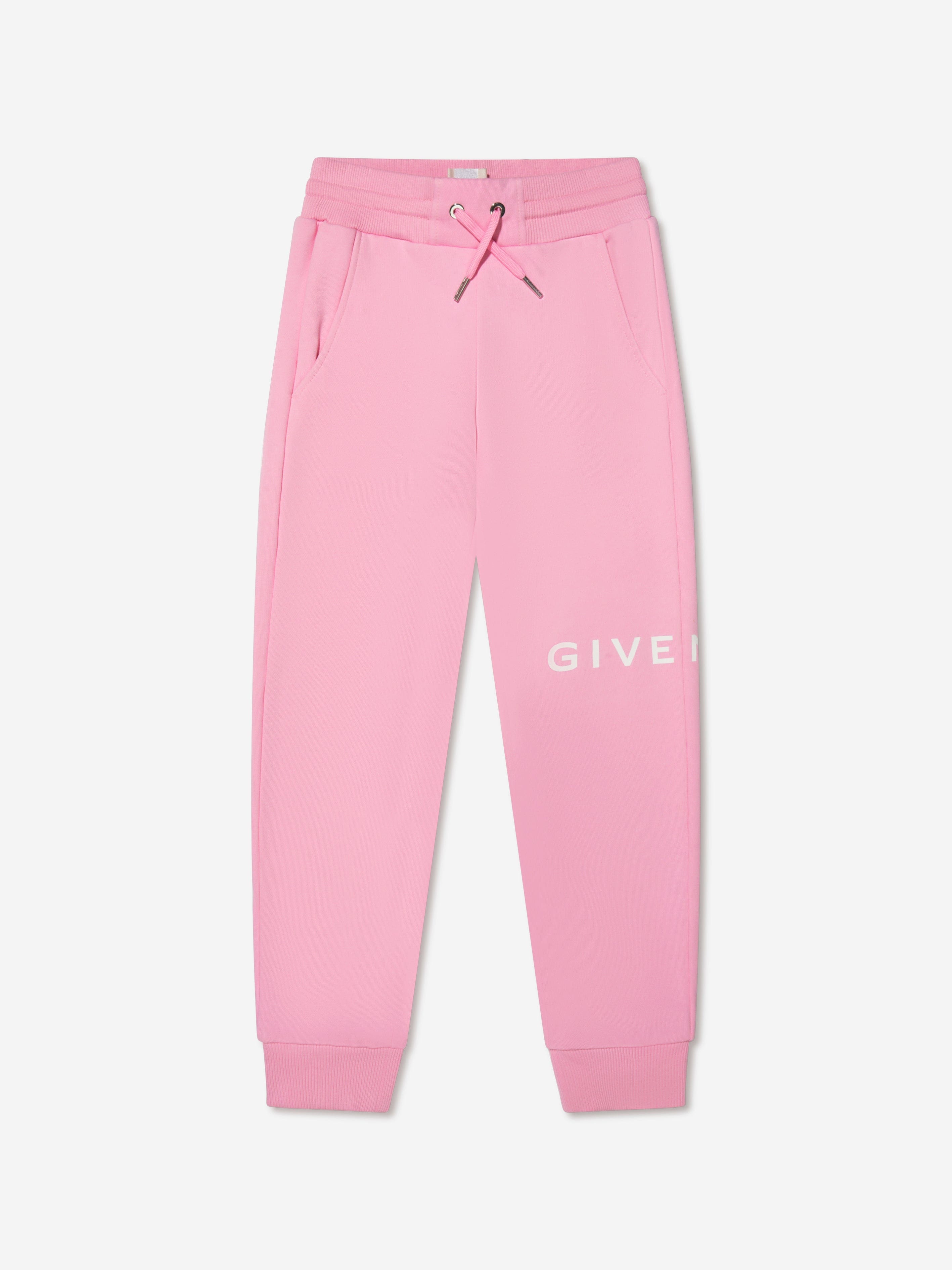 Givenchy Girls Logo Print Joggers in Pink