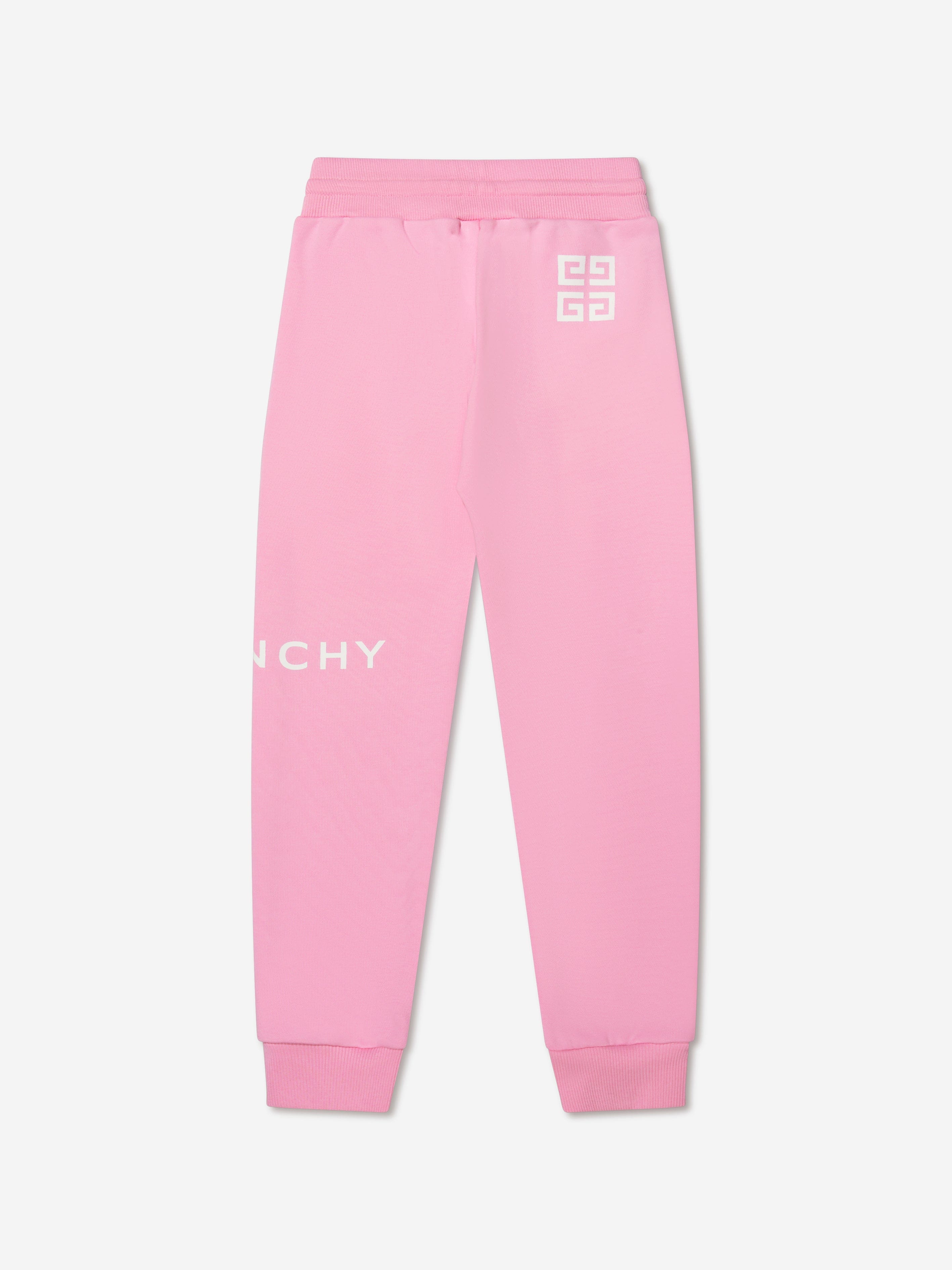 Givenchy Girls Logo Print Joggers in Pink