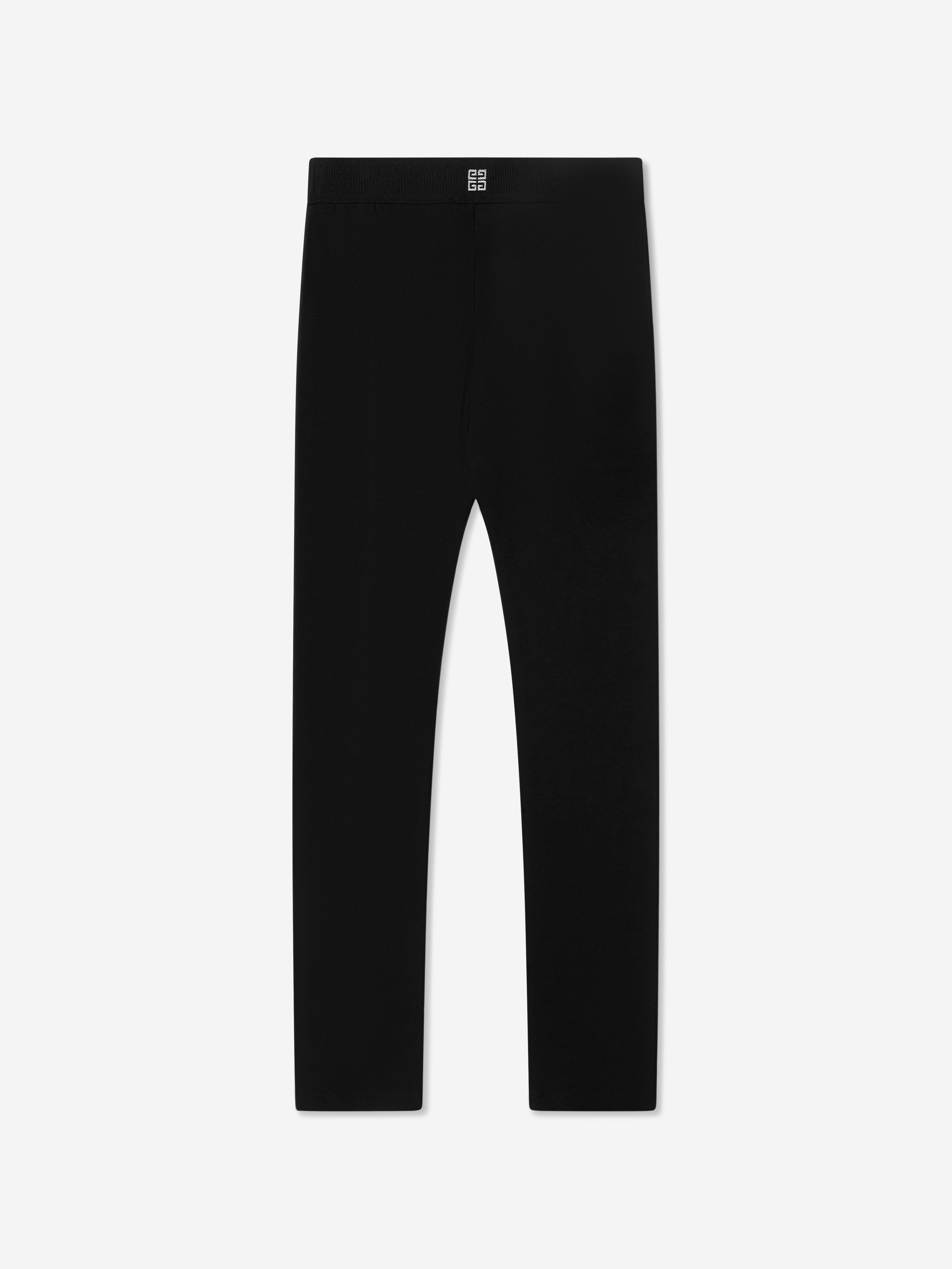 Givenchy Girls Organic Cotton Logo Leggings in Black