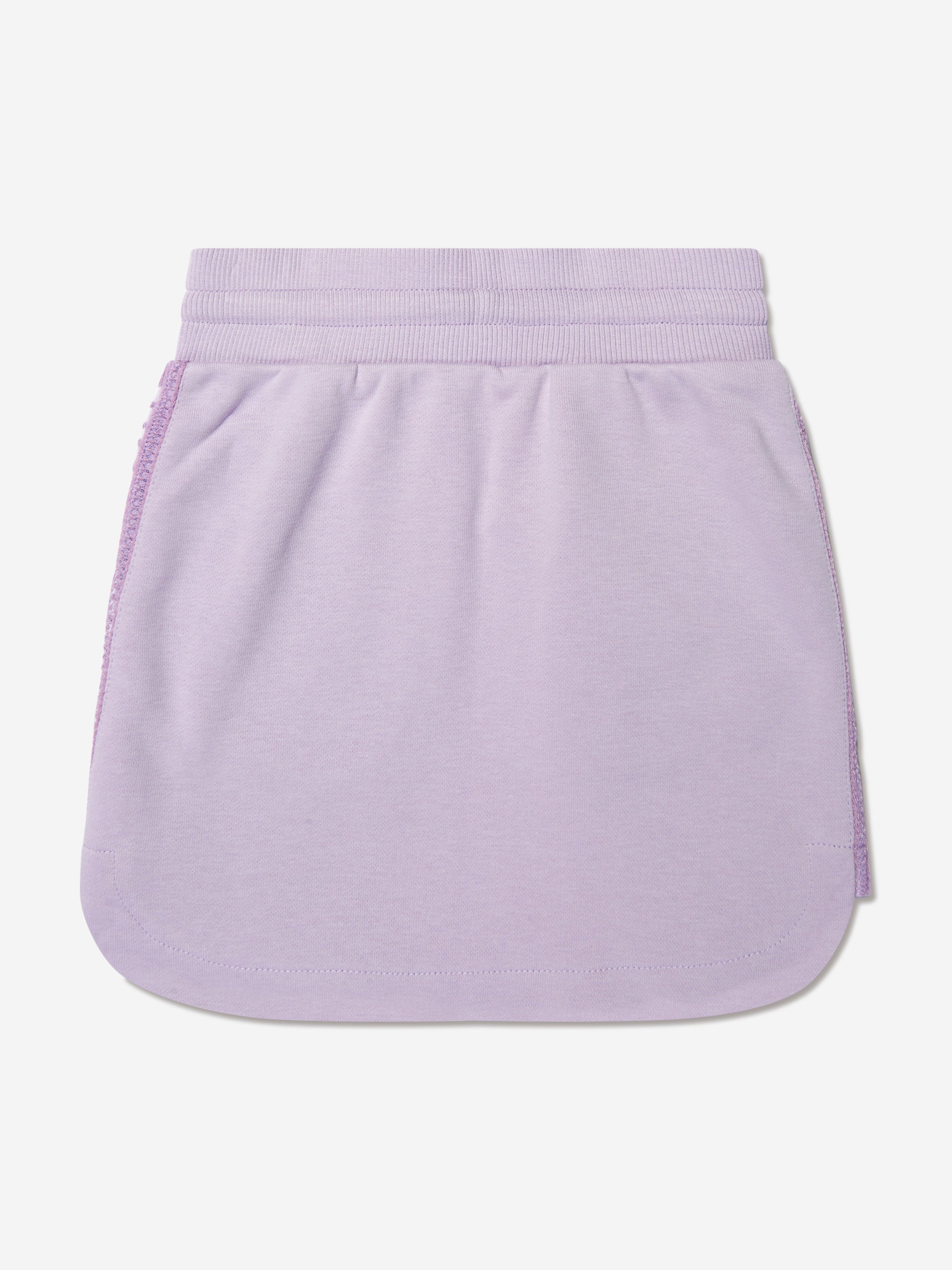 Givenchy Girls Logo Band Fleece Skirt in Lilac