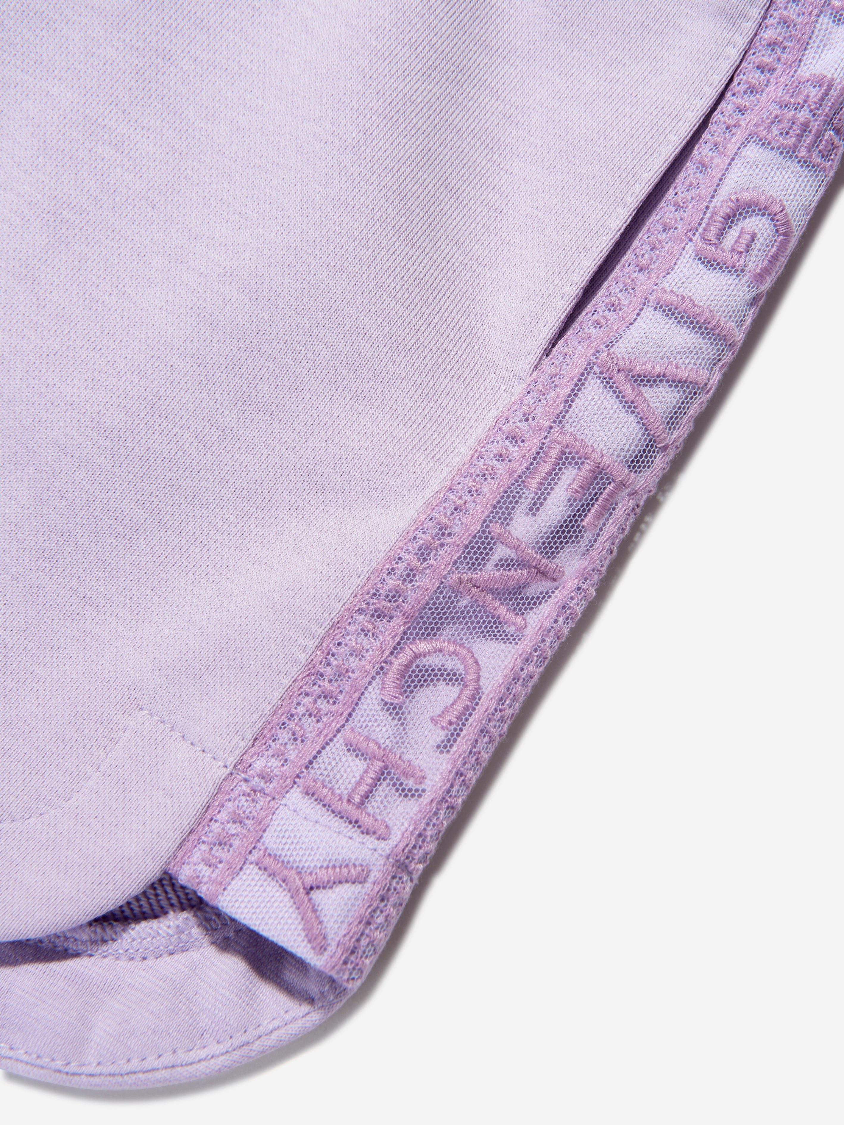 Givenchy Girls Logo Band Fleece Skirt in Lilac