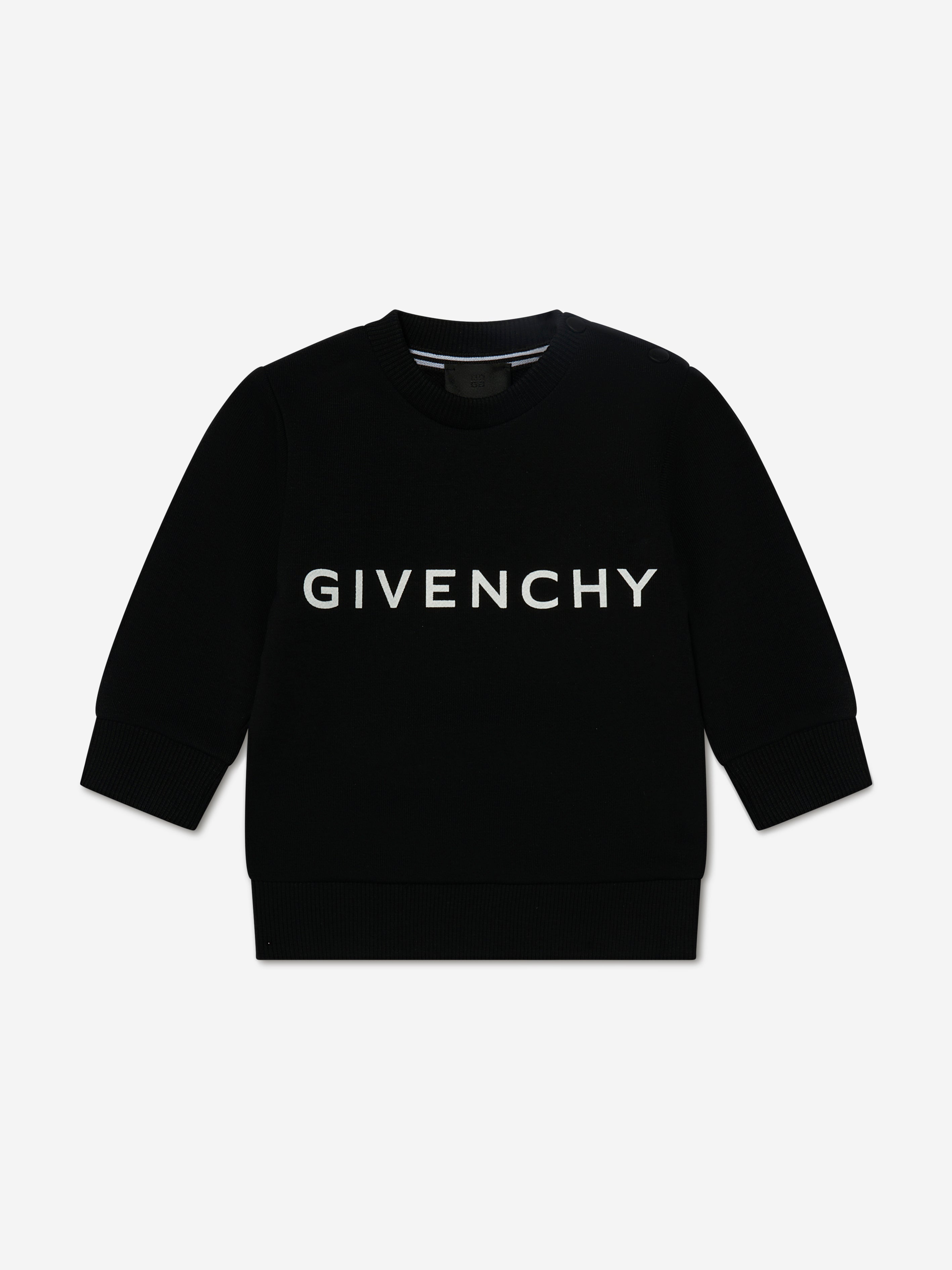 Givenchy Baby Boys Logo Sweatshirt in Black