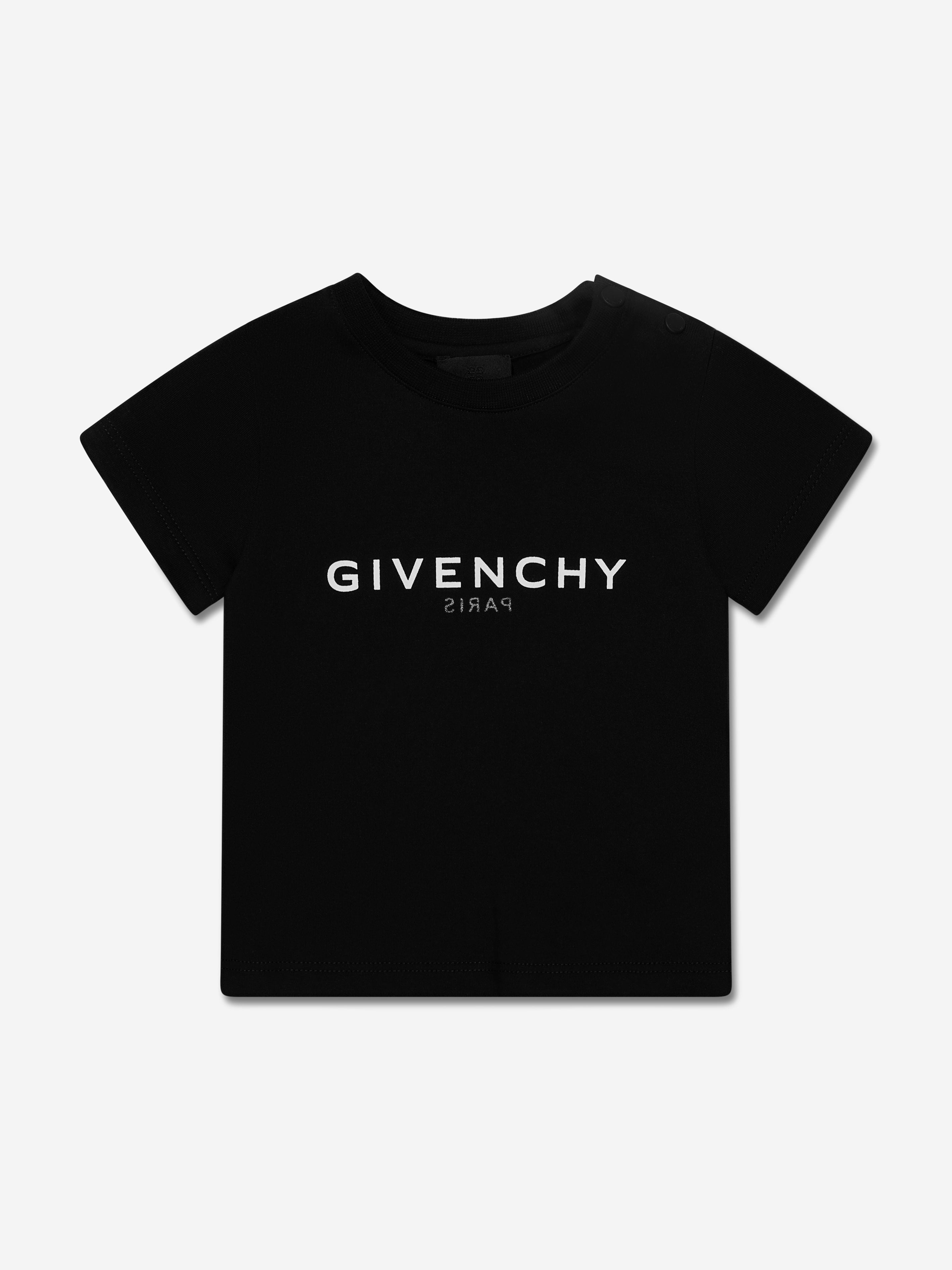 Givenchy Baby Boys Logo Print T-Shirt in Black