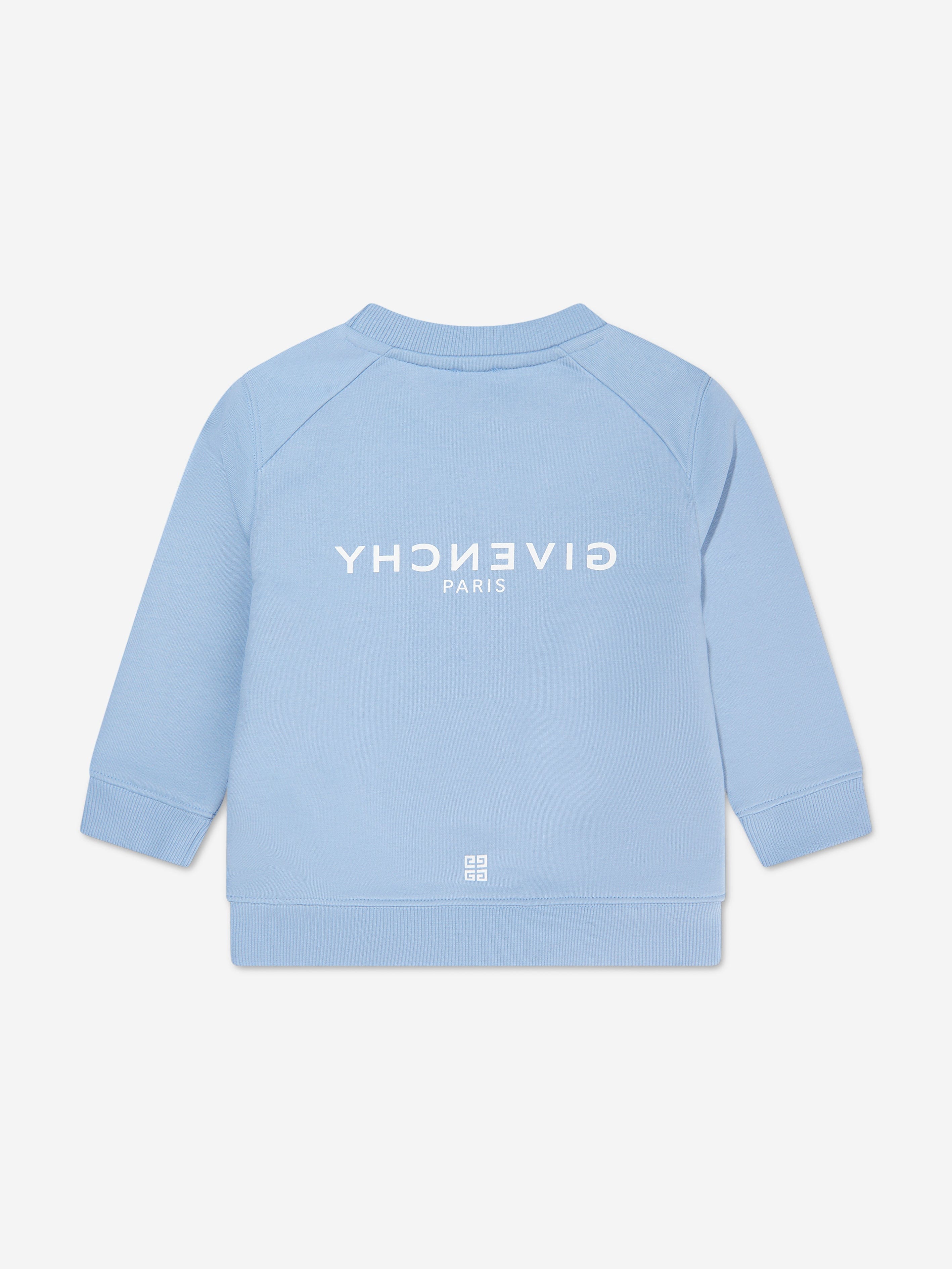 Givenchy Boys Logo Print Sweatshirt in Blue