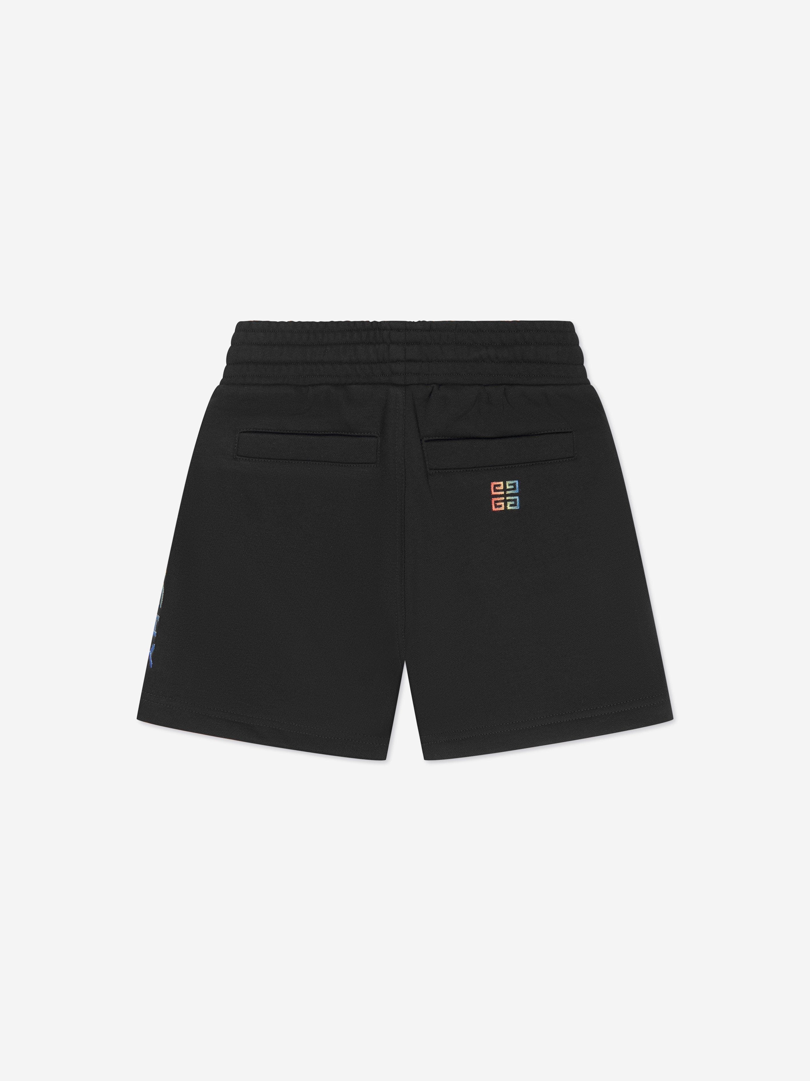 Givenchy Boys Embroidered Logo Shorts in Black