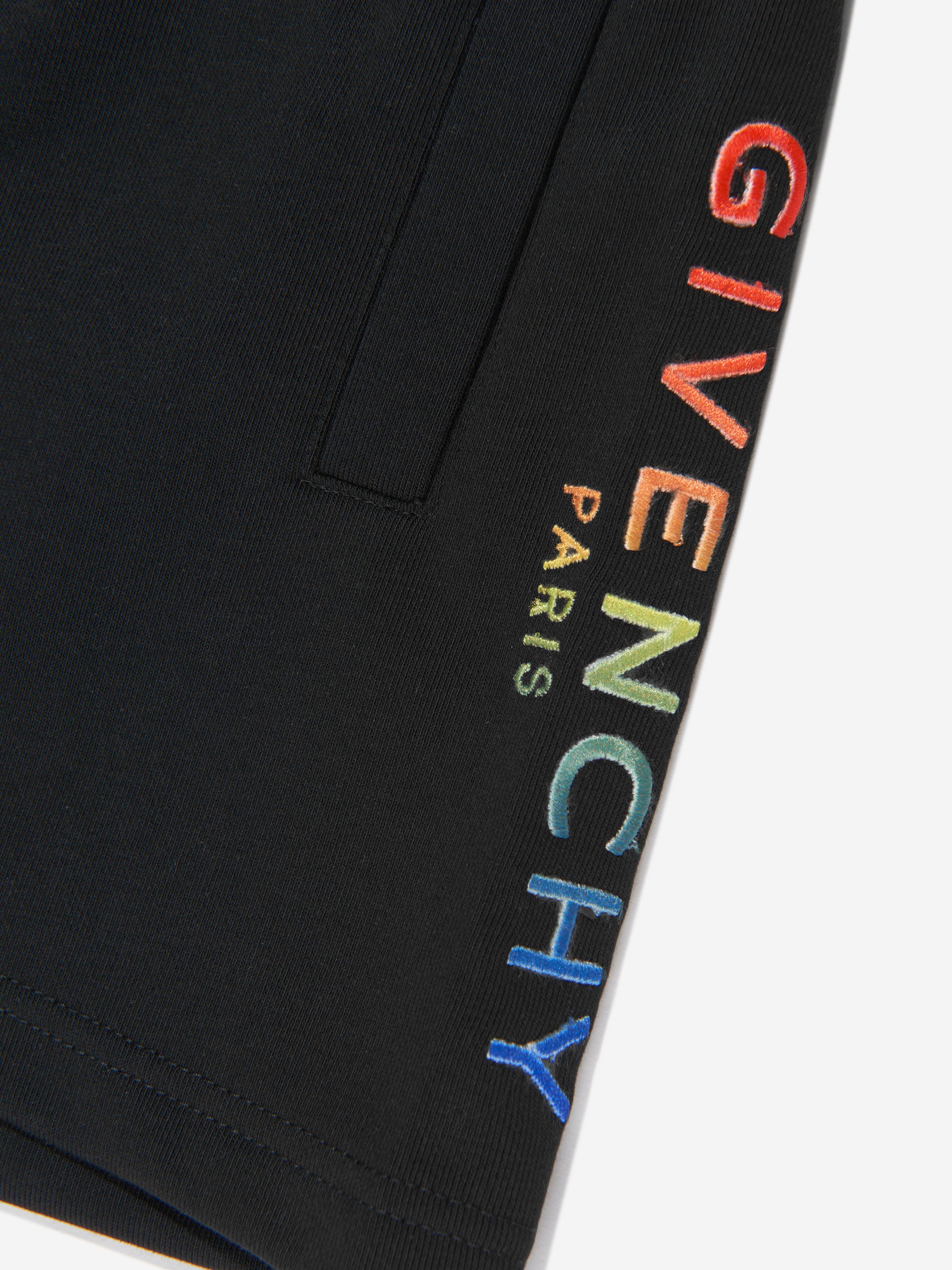 Givenchy Boys Embroidered Logo Shorts in Black