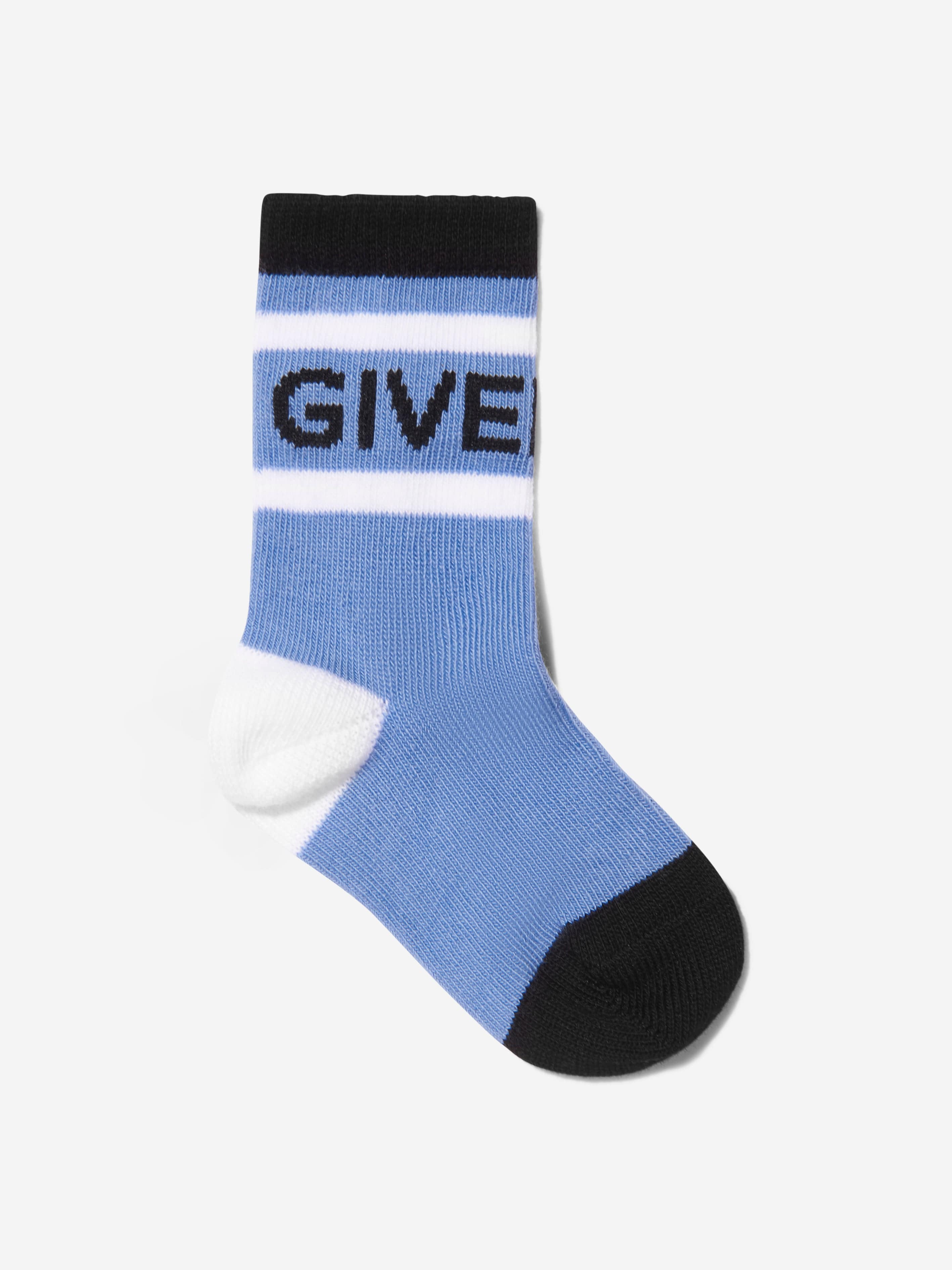 Givenchy Boys Jacquard Logo Socks in White