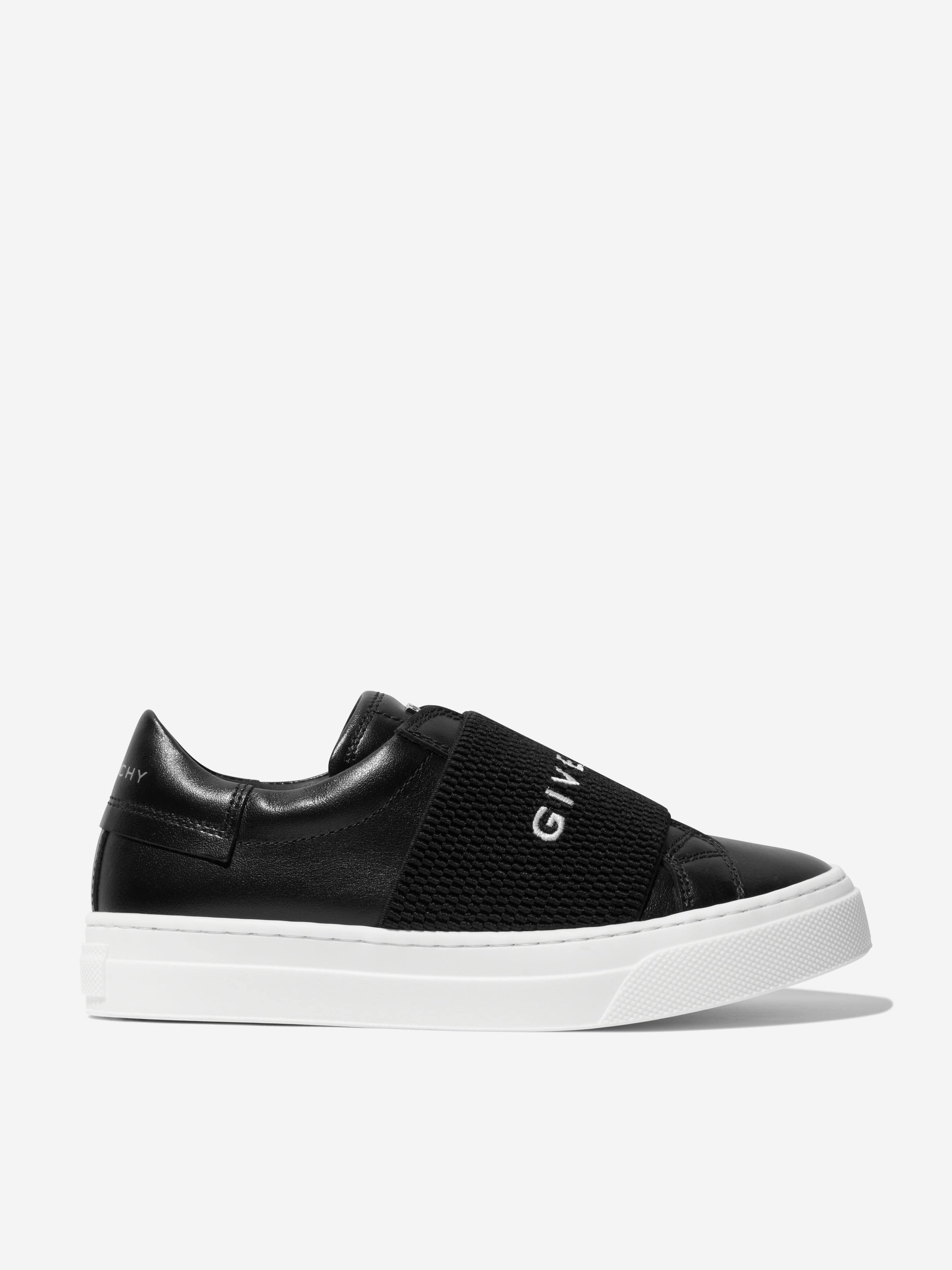 Givenchy Boys Leather Logo Trainers