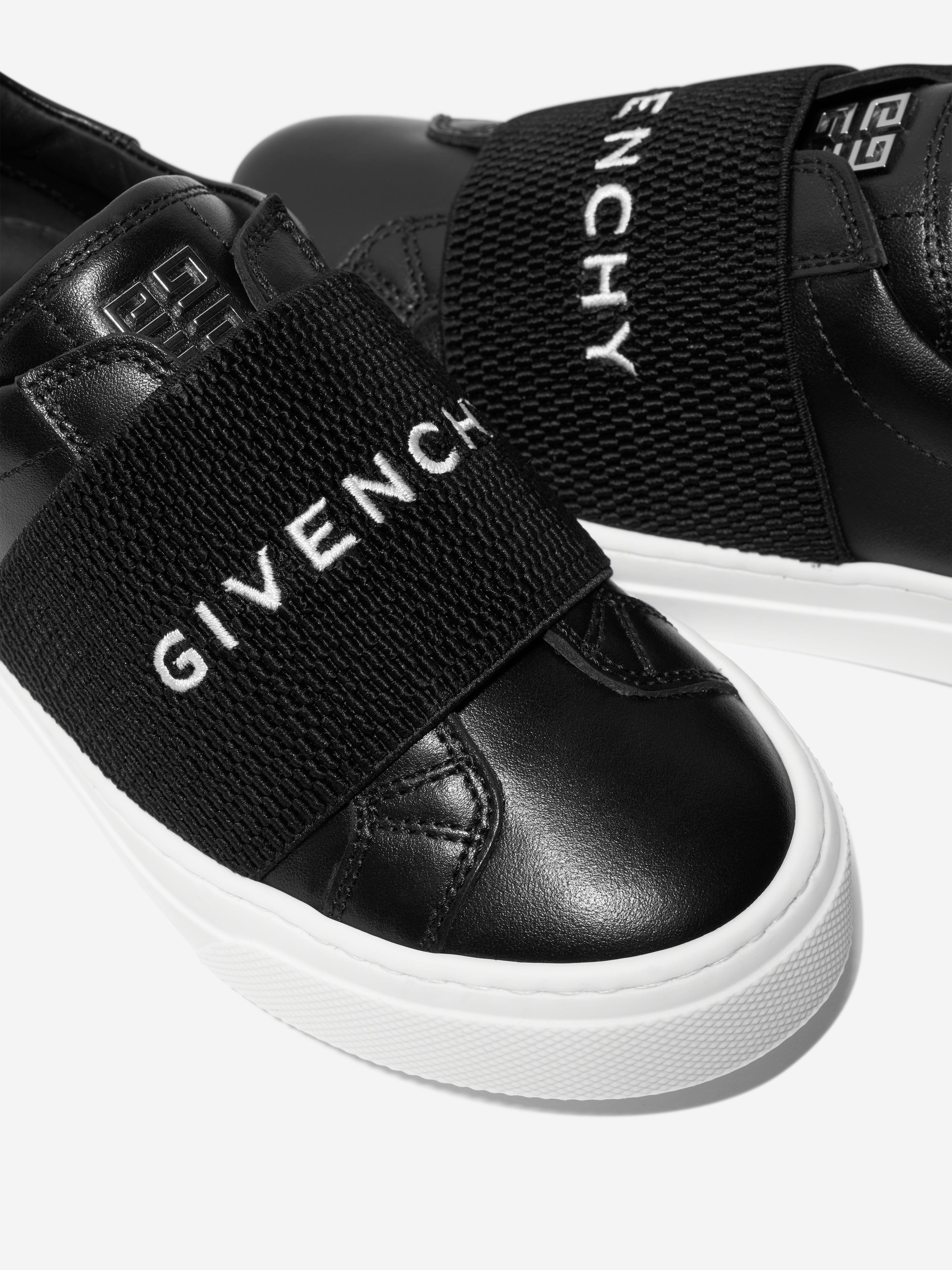 Givenchy Boys Leather Logo Trainers