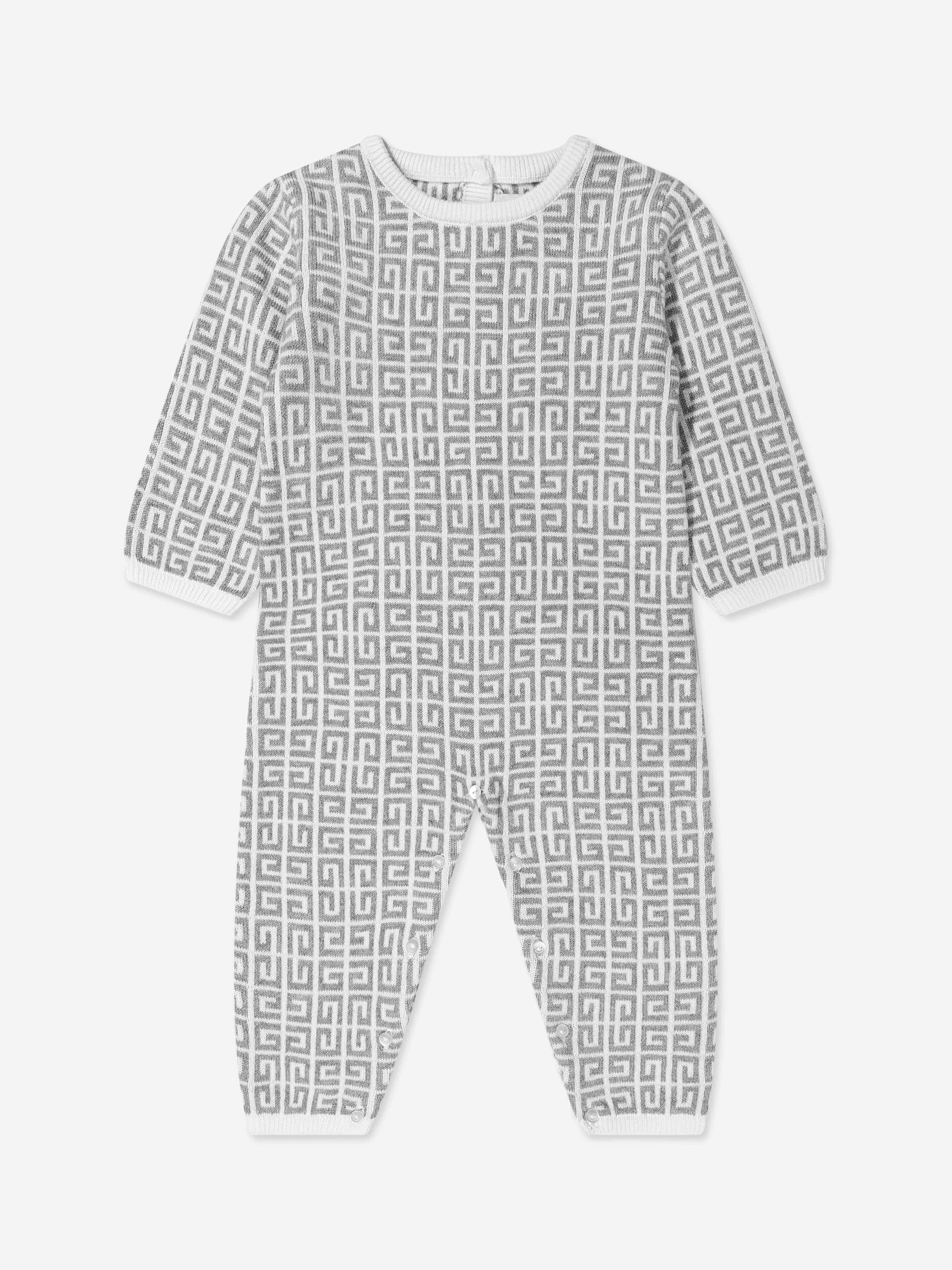 Givenchy Baby Knitted 4G Jacquard Romper