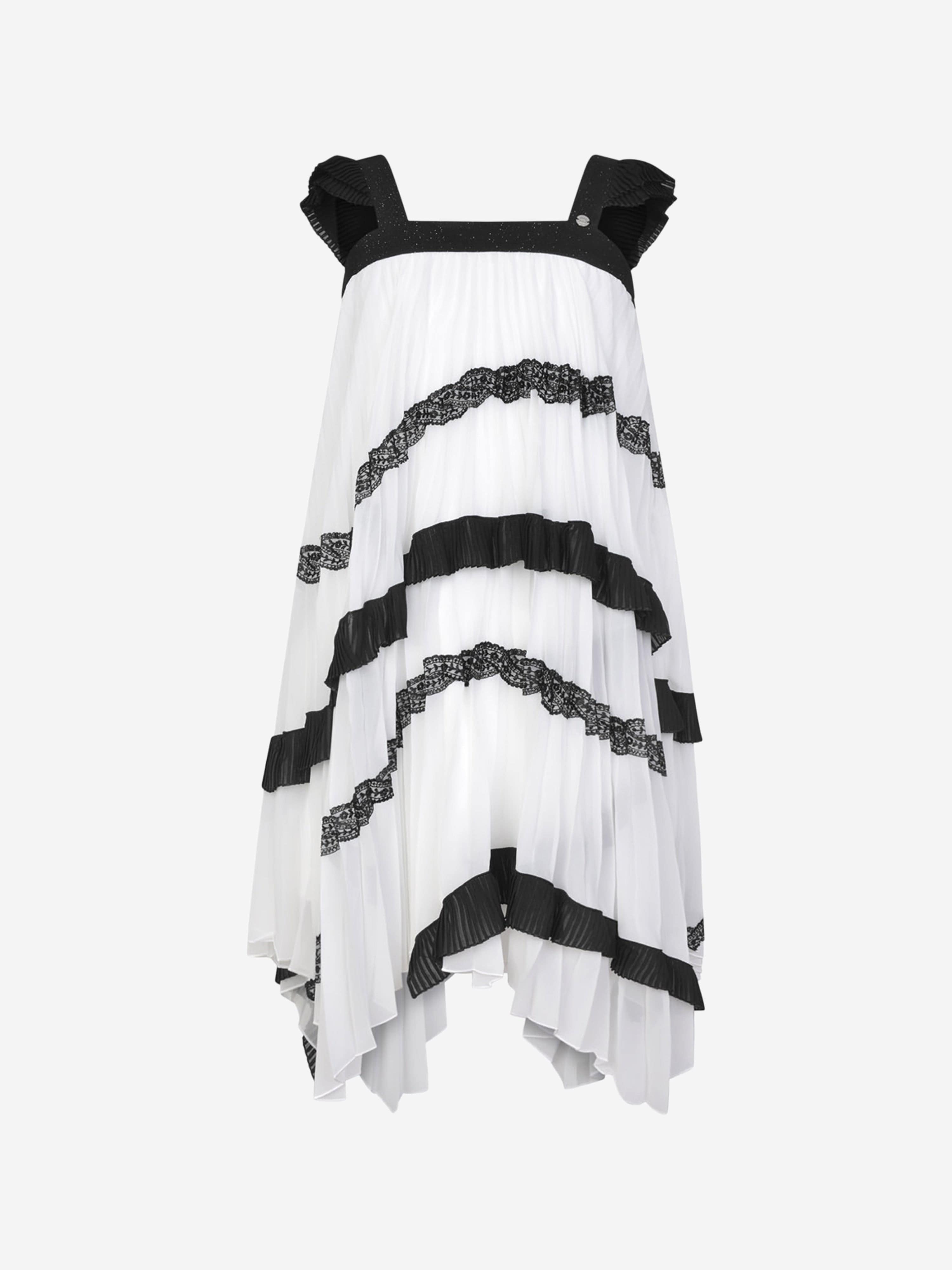 Givenchy Girls & Black Pleated Dress