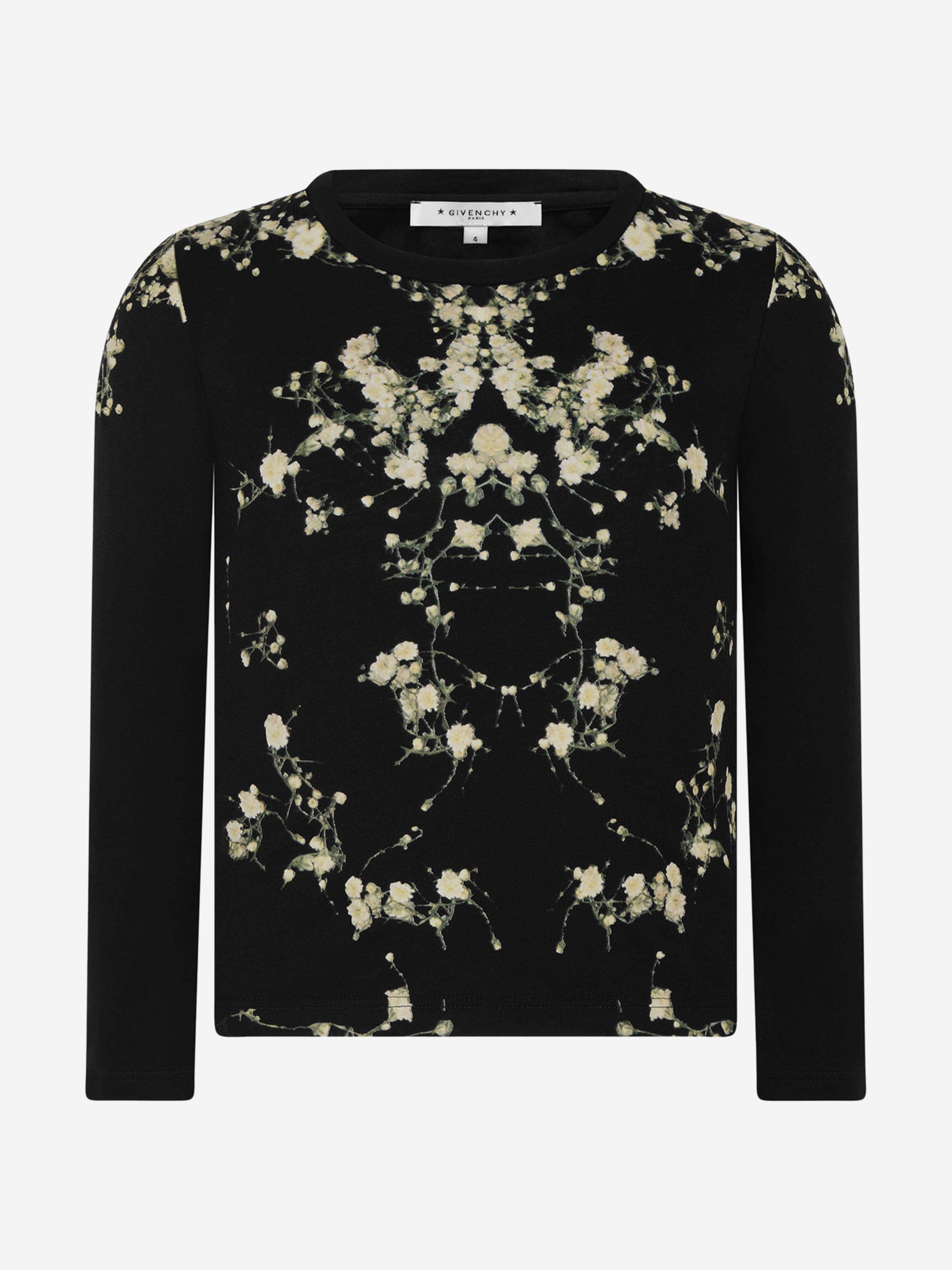 Givenchy Girls Baby Breath Print Top