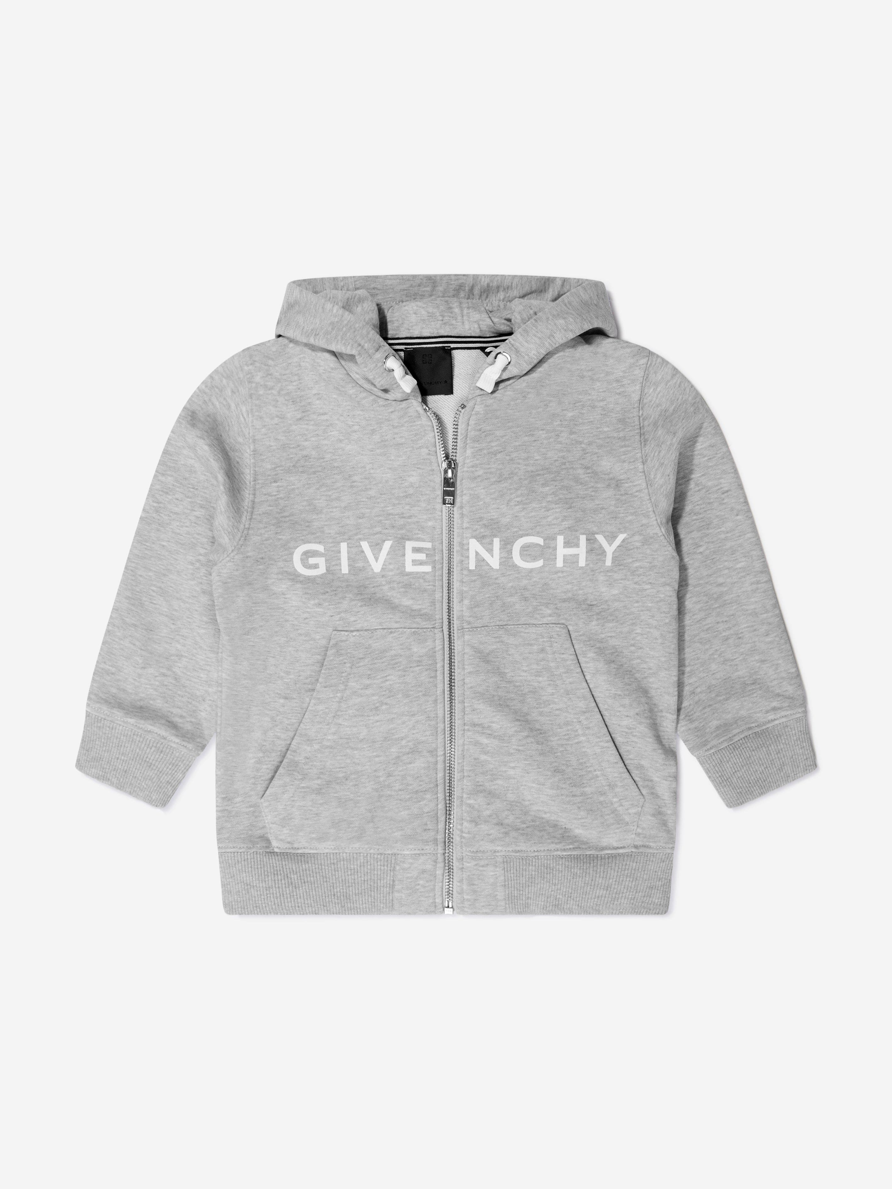 Givenchy Boys Logo Print Zip Up Top