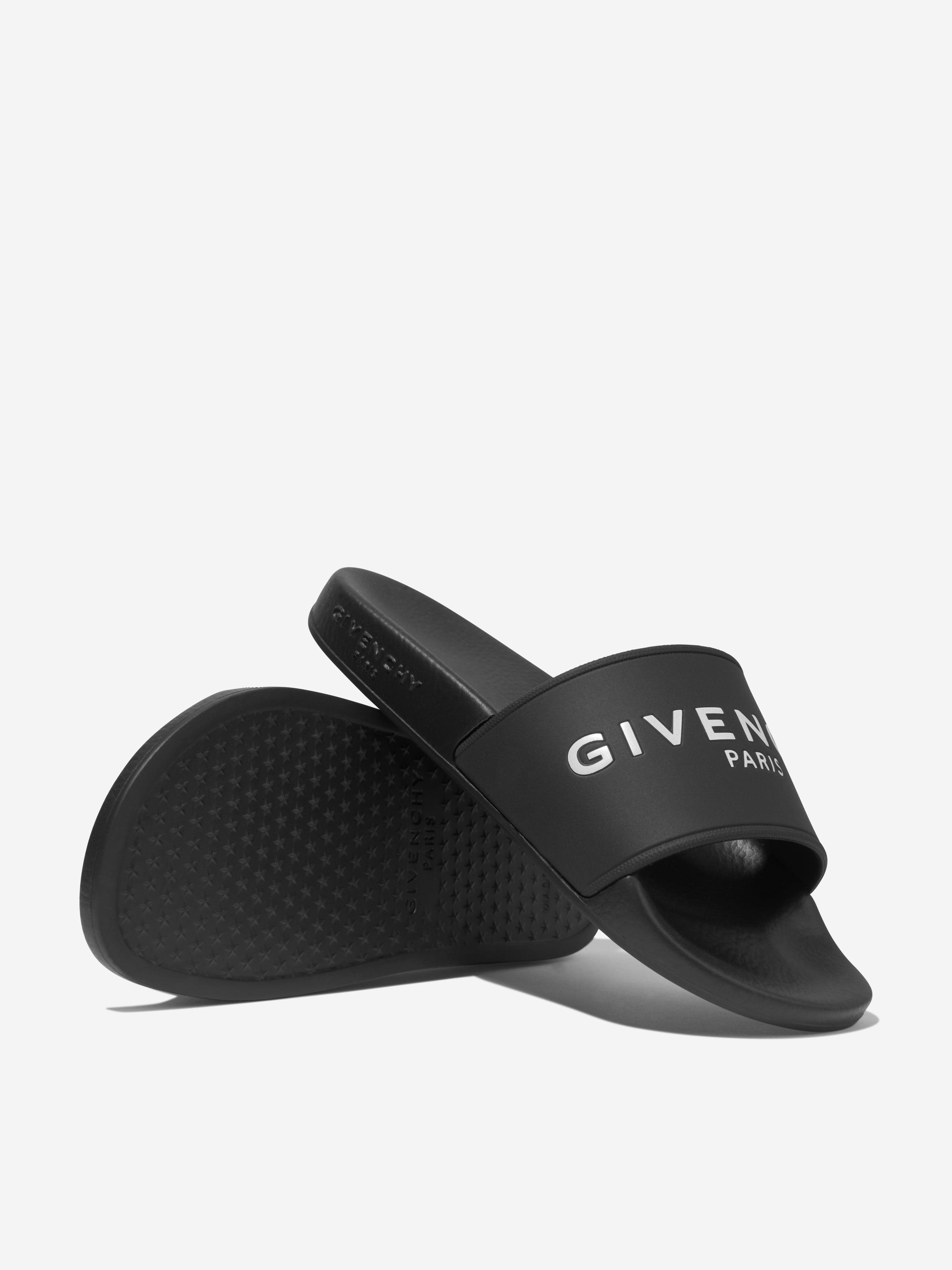 Givenchy Boys Embossed Logo Sliders