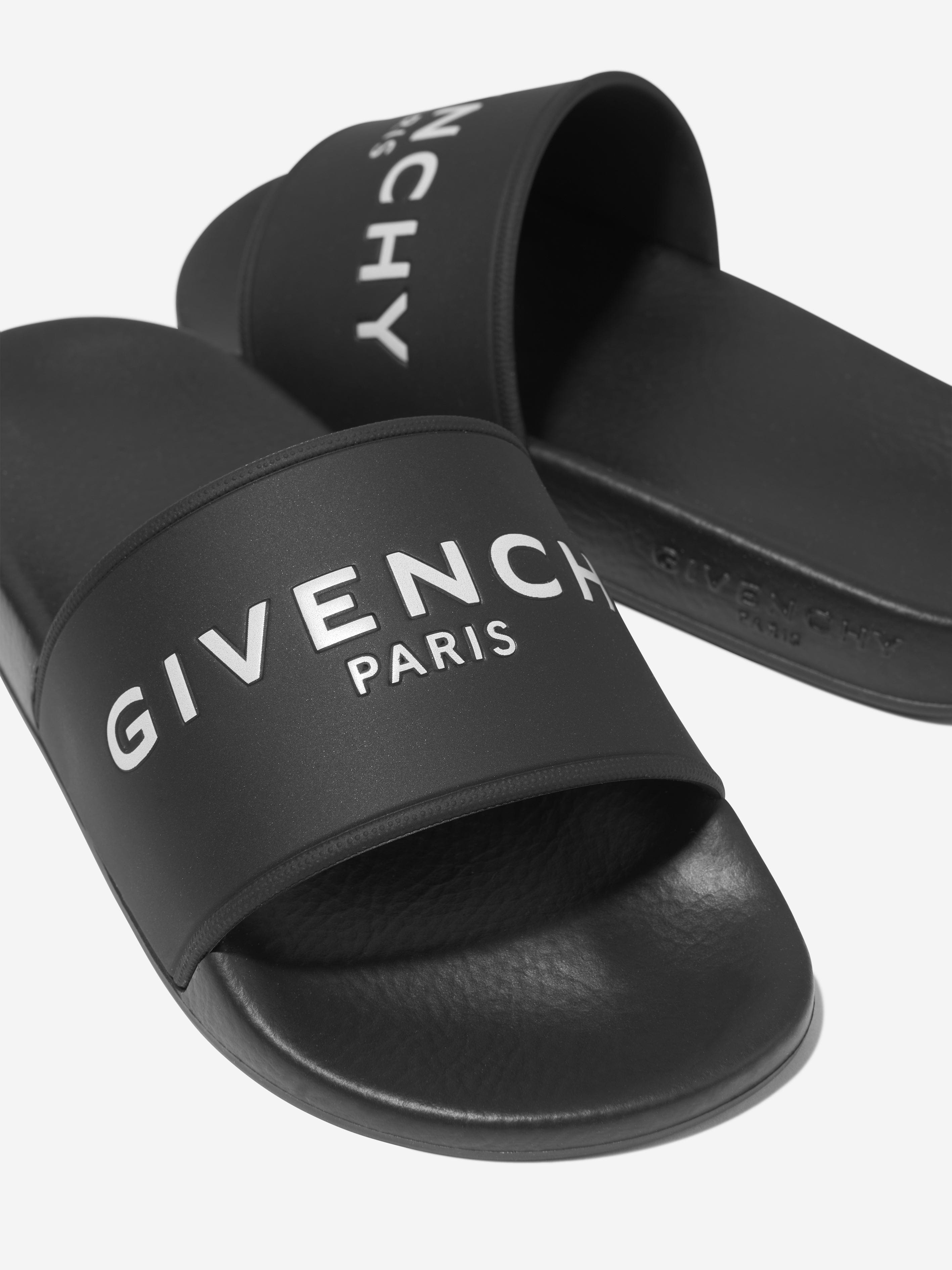 Givenchy Boys Embossed Logo Sliders