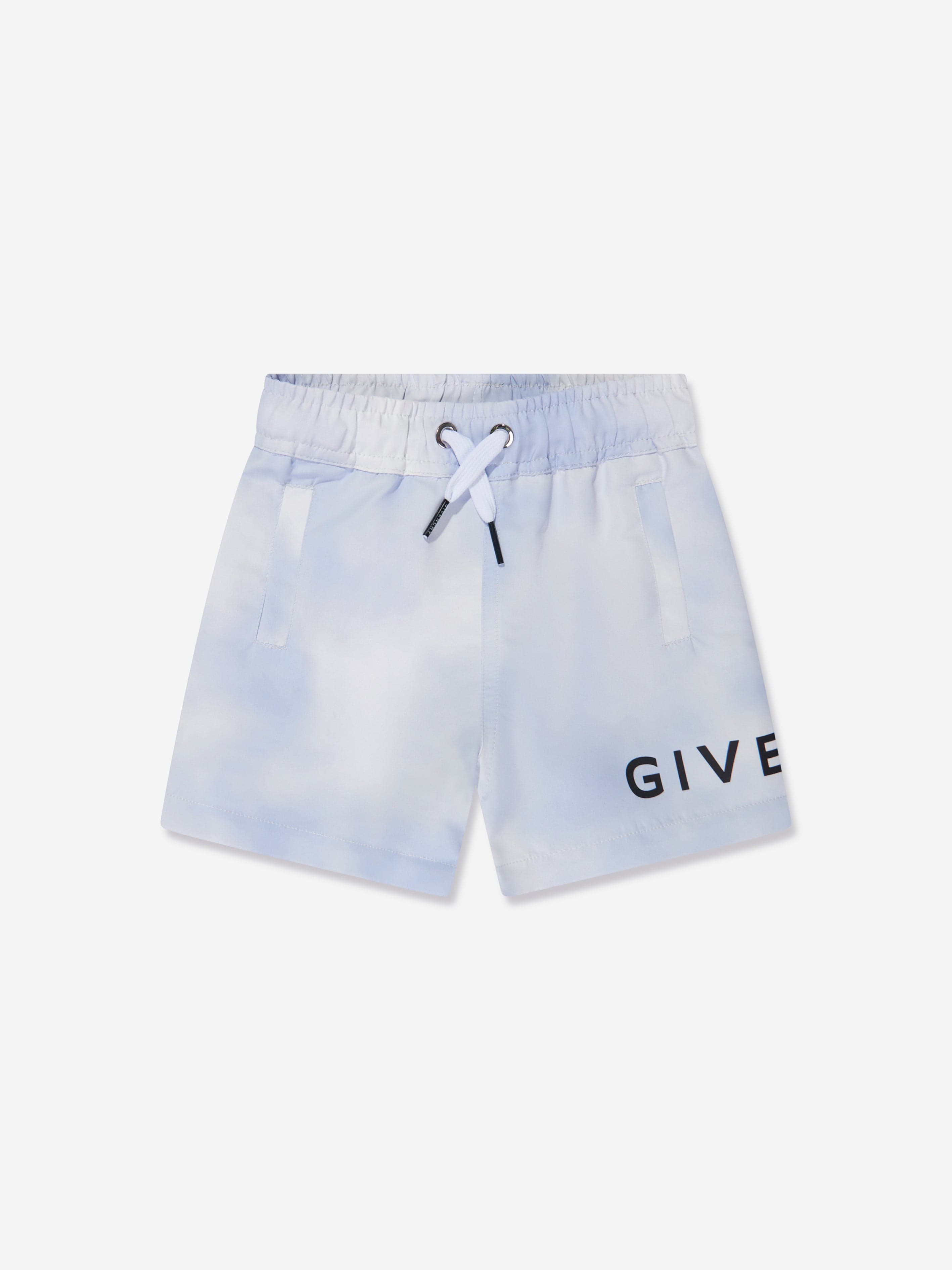 Givenchy Baby Boys Logo Swim Shorts in White