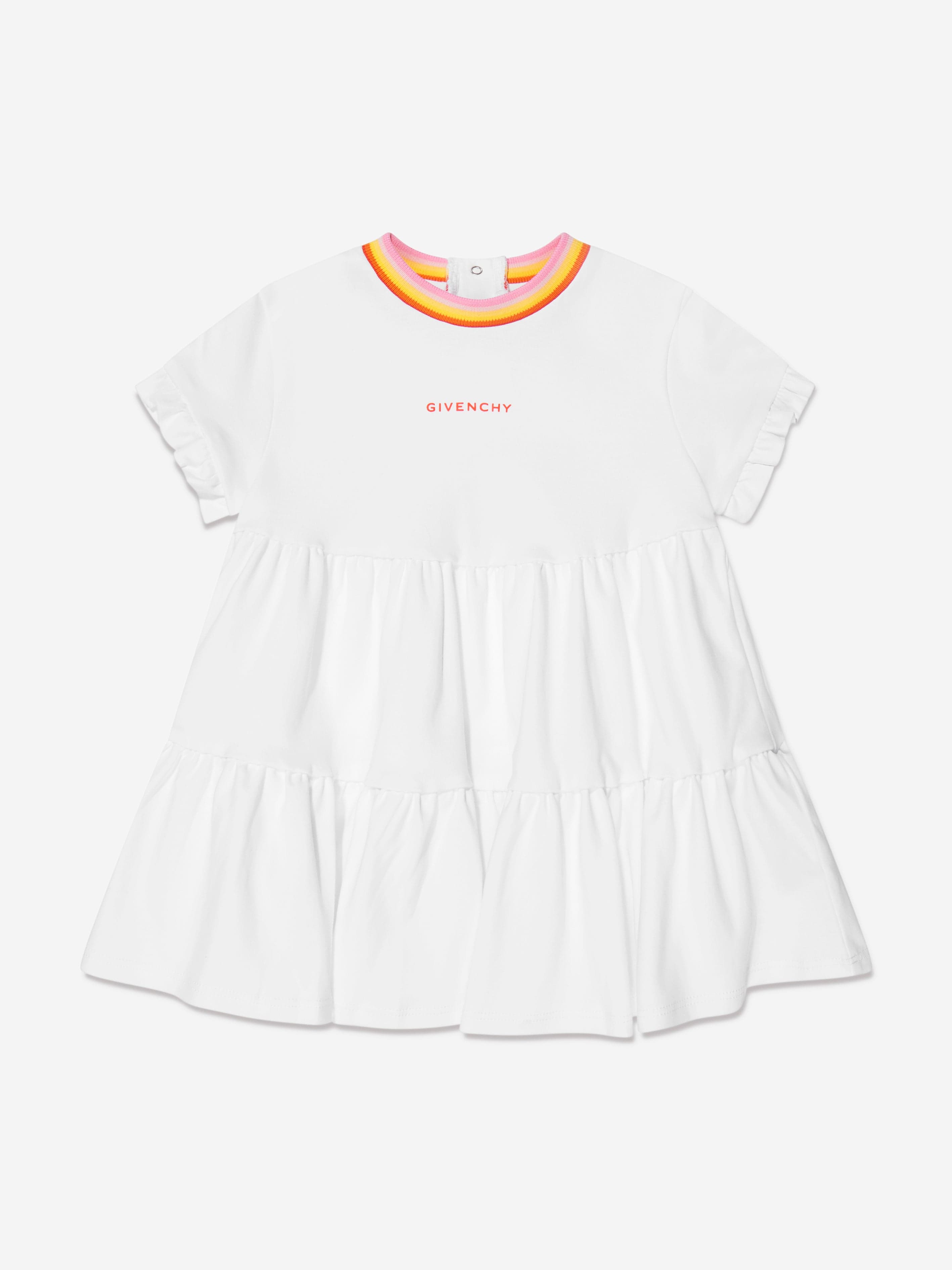 Givenchy Baby Girls Branded Dress in White