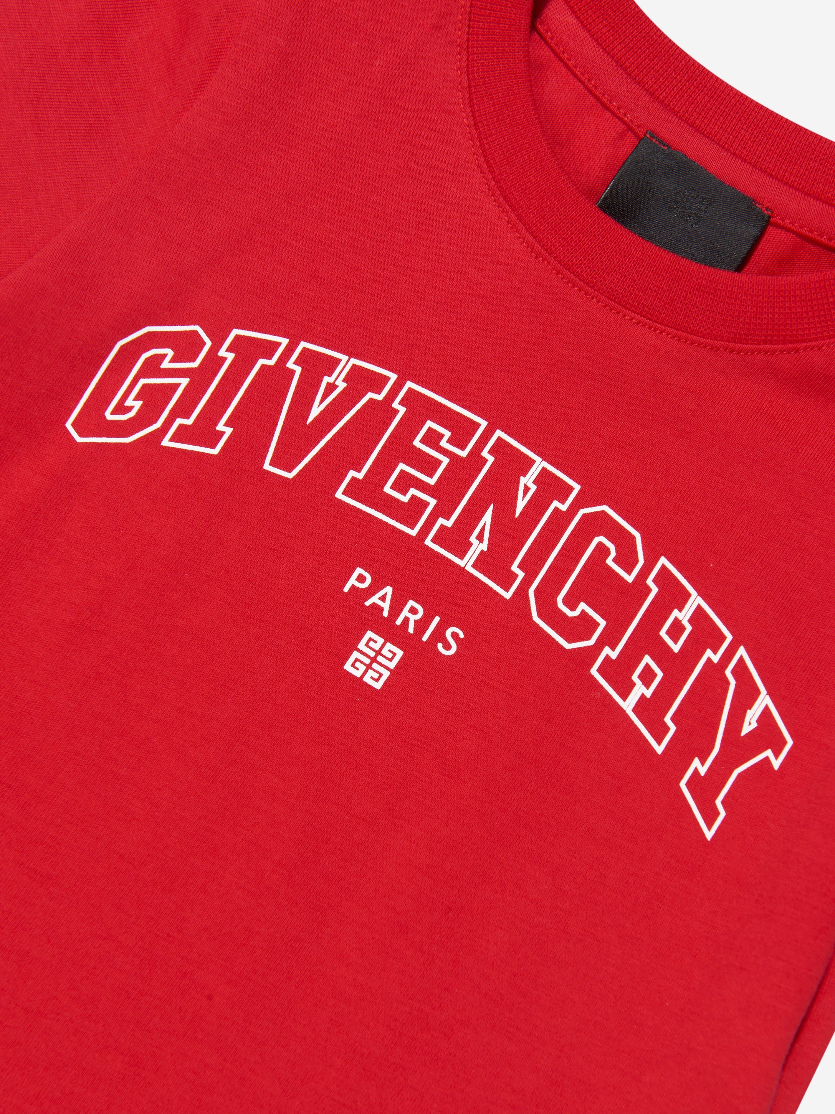 Givenchy Baby Boys Logo T-Shirt in Red