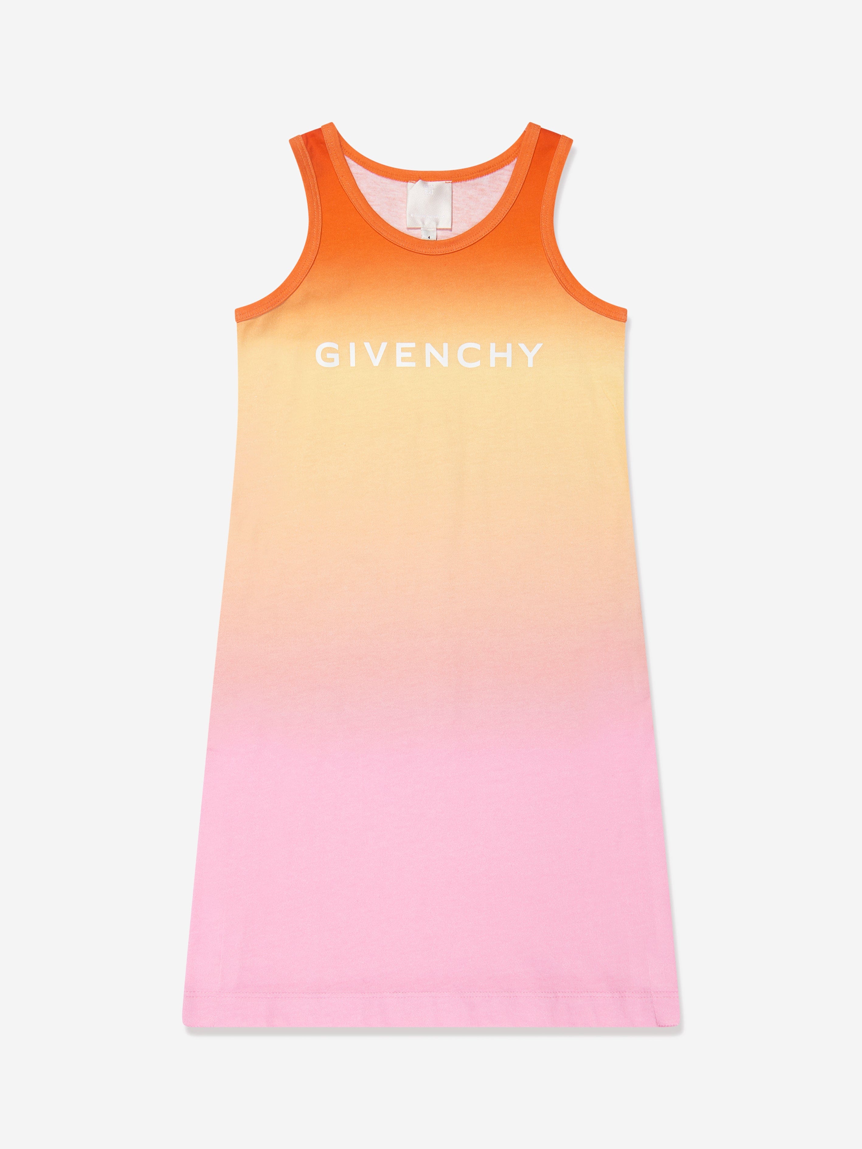 Givenchy Girls Sleeveless Gradient Dress in Multicolour