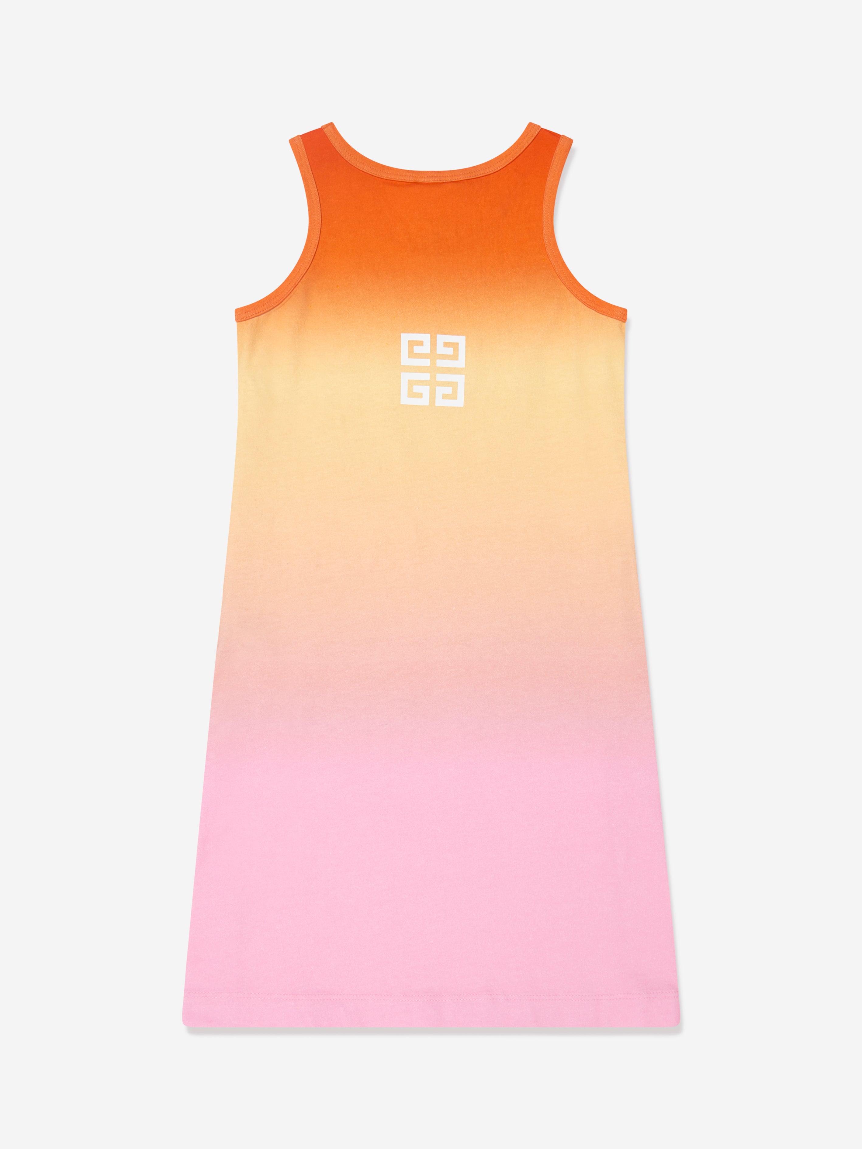 Givenchy Girls Sleeveless Gradient Dress in Multicolour