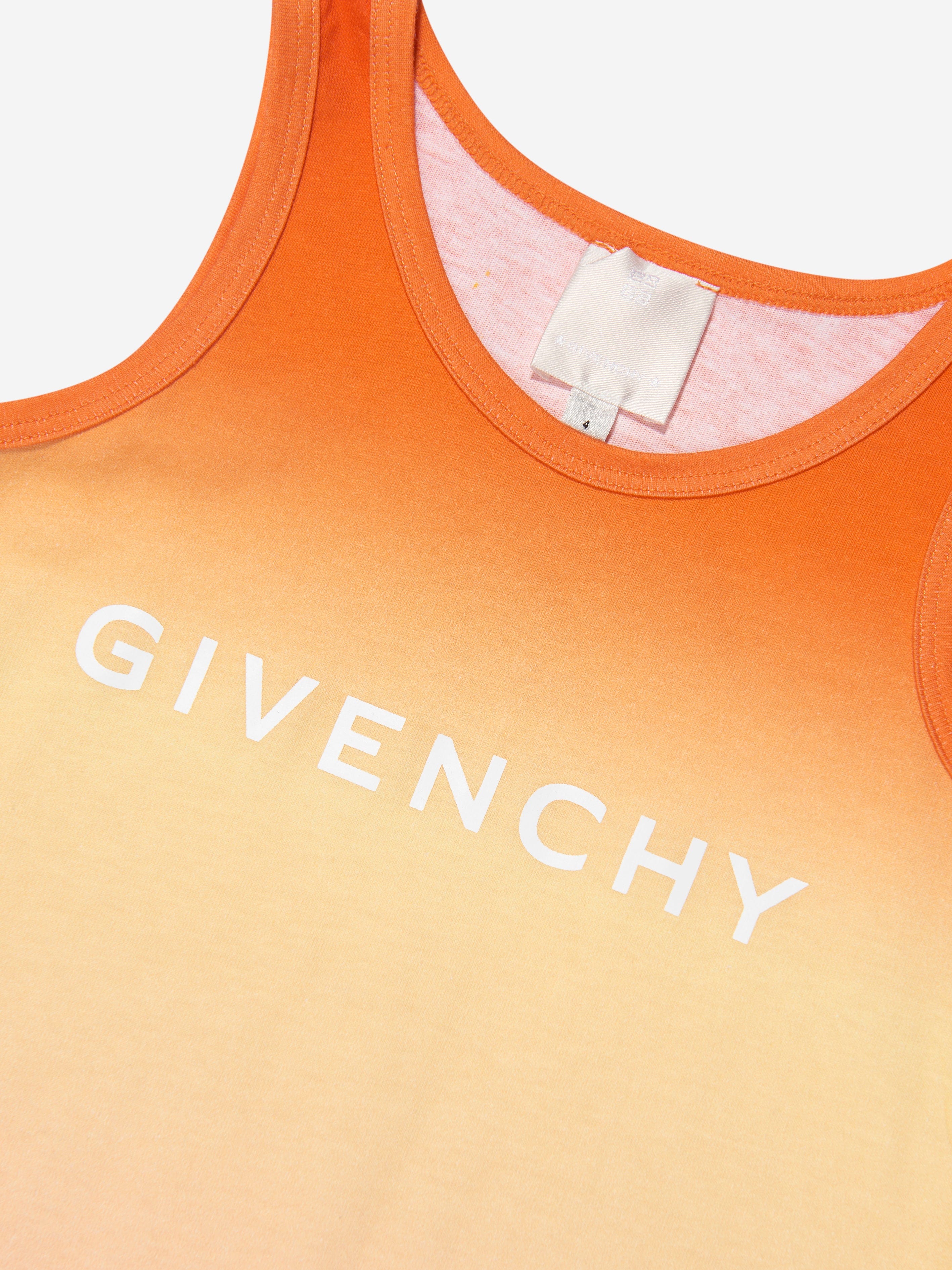 Givenchy Girls Sleeveless Gradient Dress in Multicolour