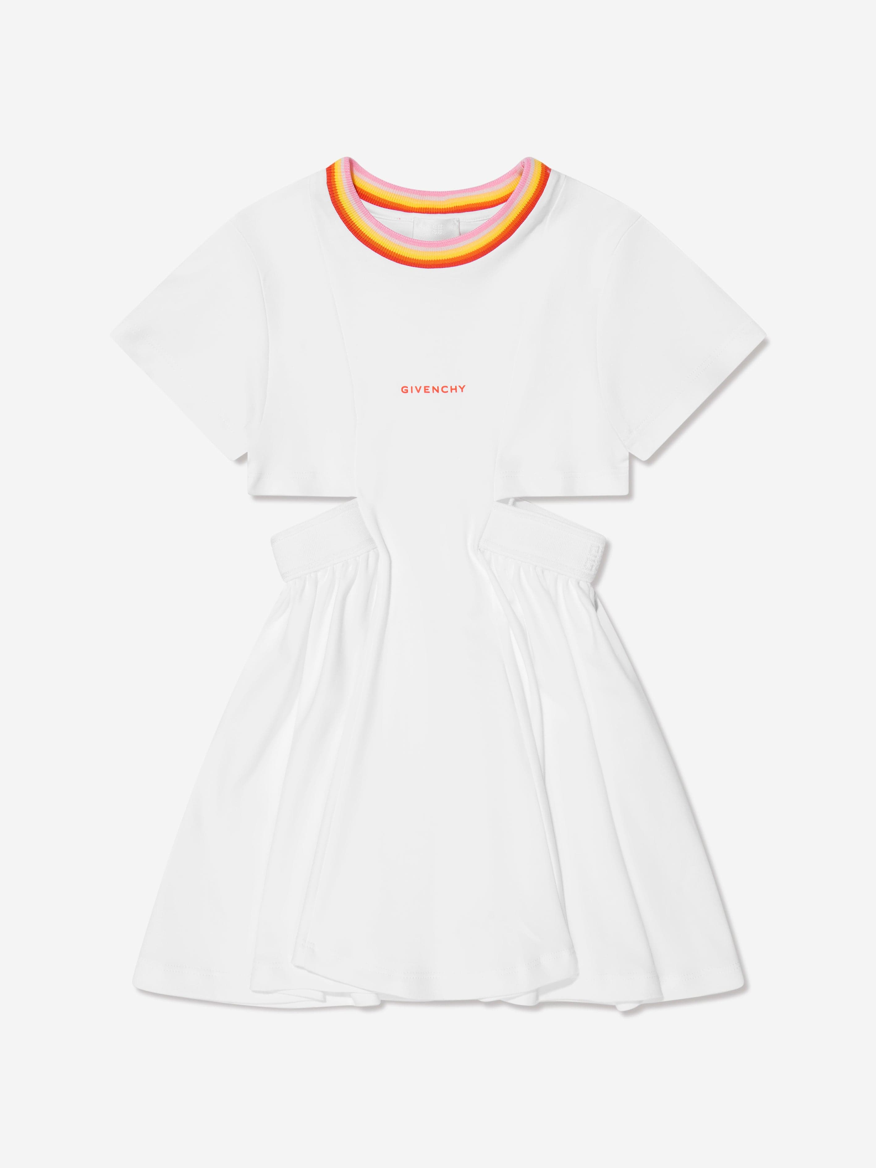 Givenchy Girls Interlock Logo Dress in White