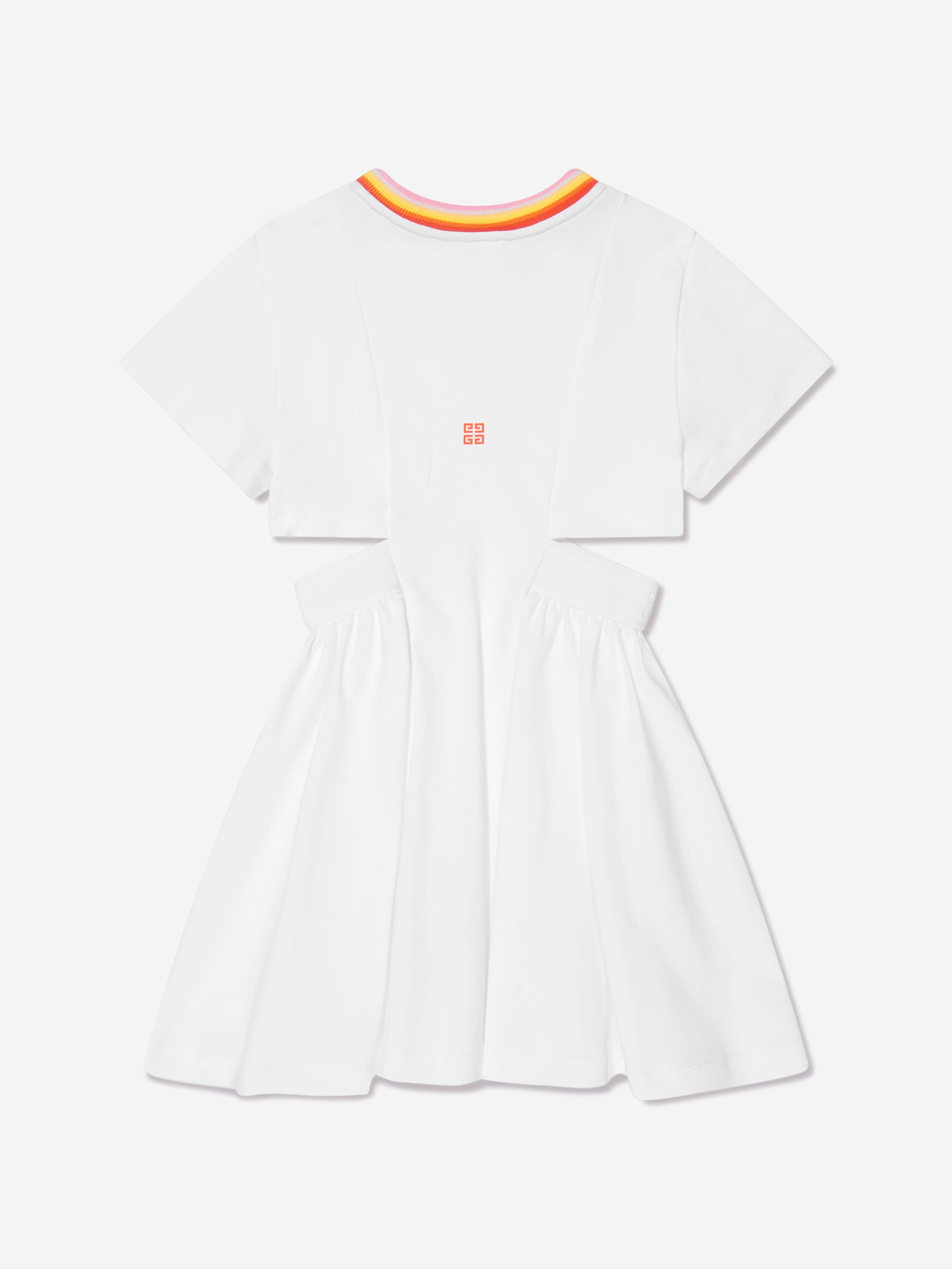 Givenchy Girls Interlock Logo Dress in White