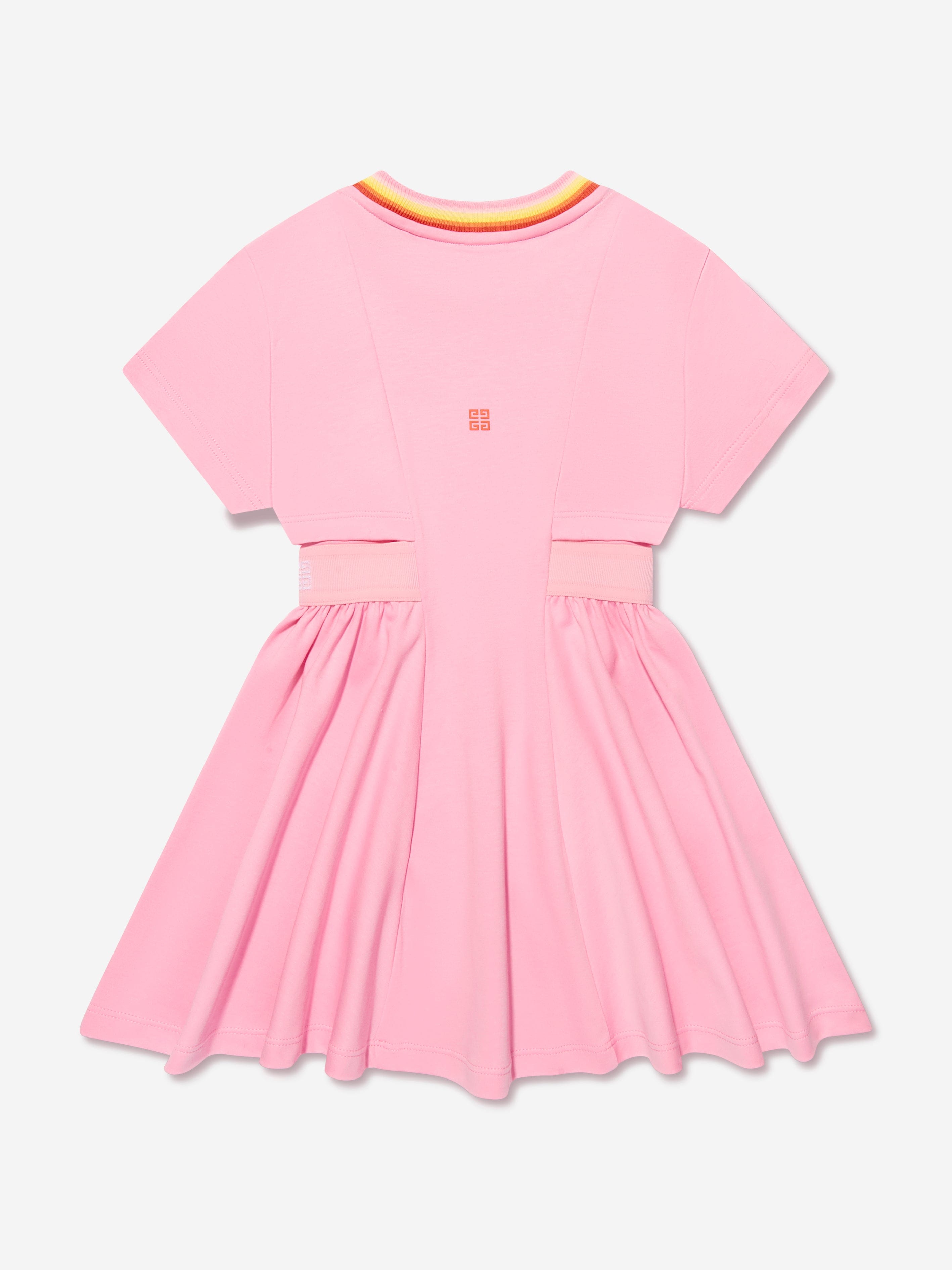 Givenchy Girls Interlock Logo Dress in Pink