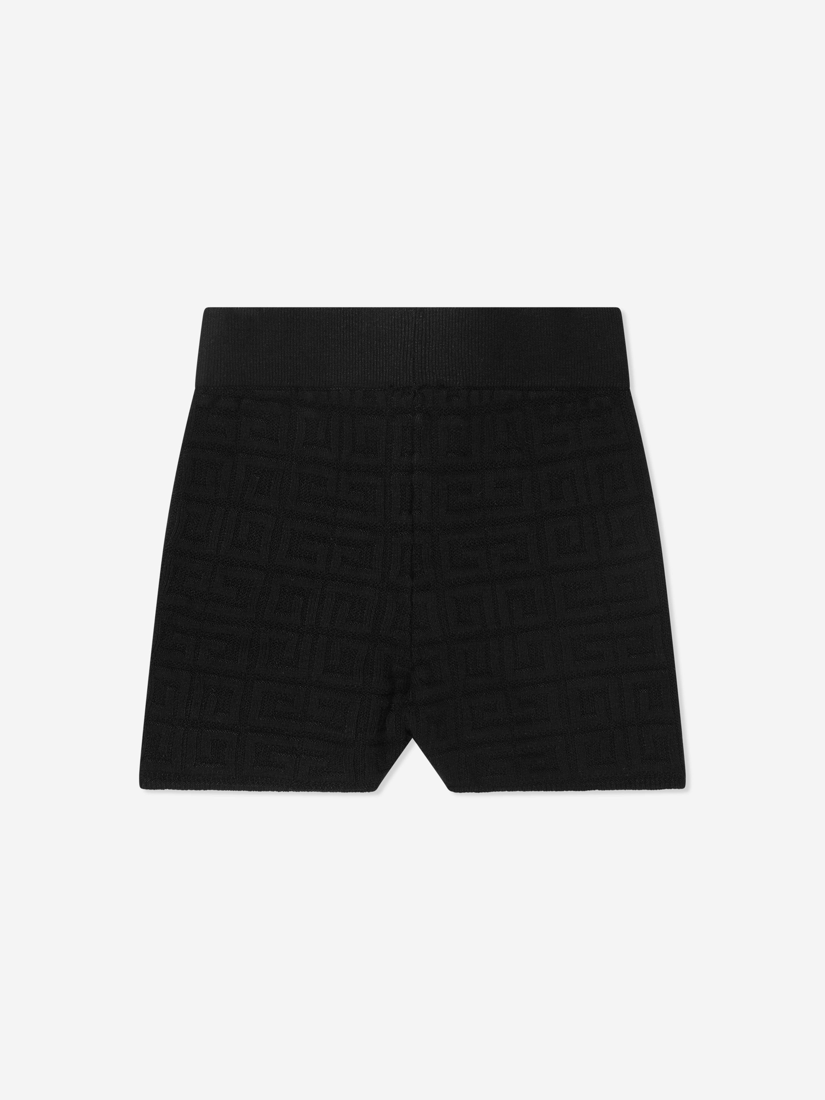 Givenchy Girls Logo Cycling Shorts in Black