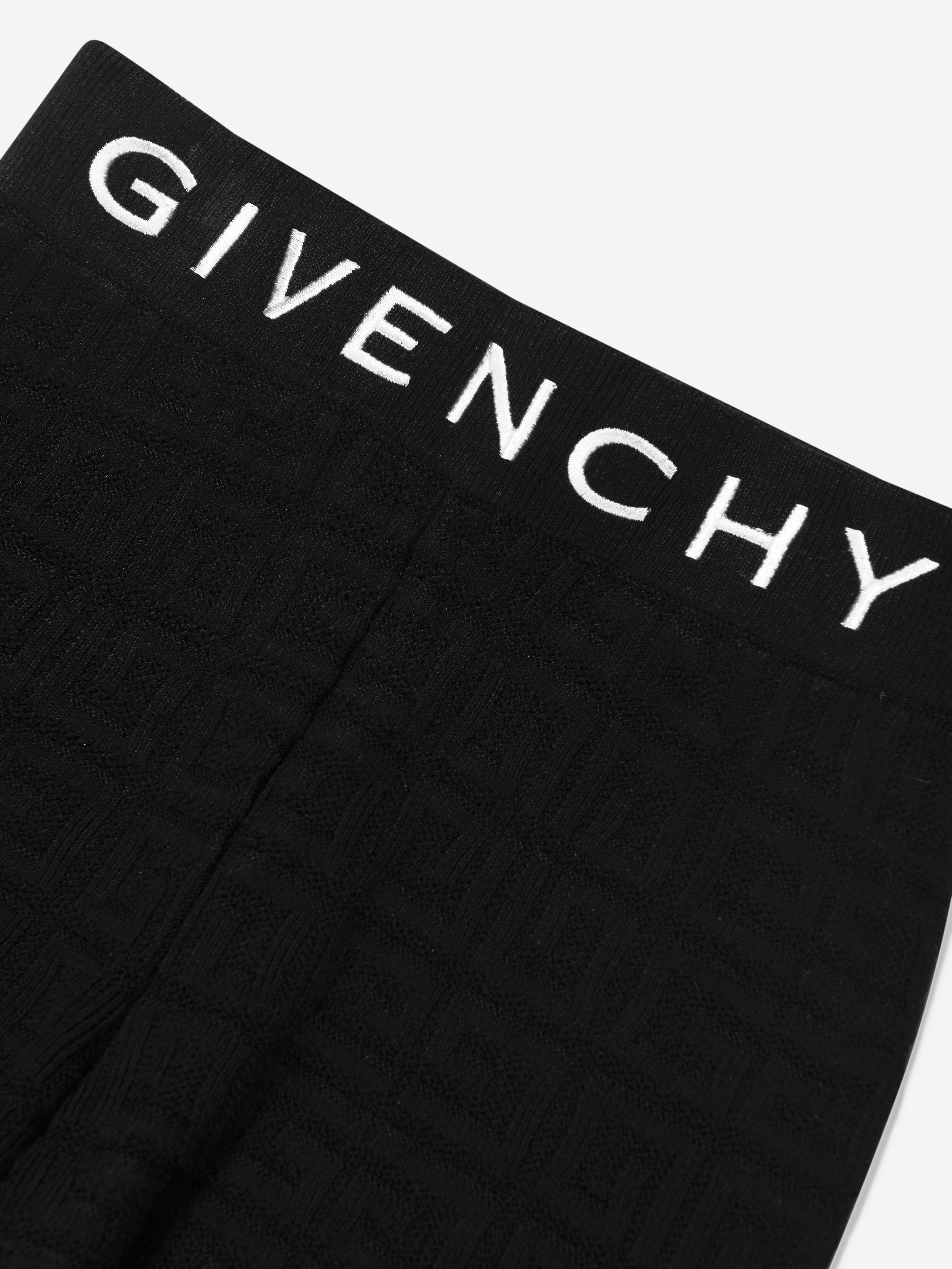 Givenchy Girls Logo Cycling Shorts in Black