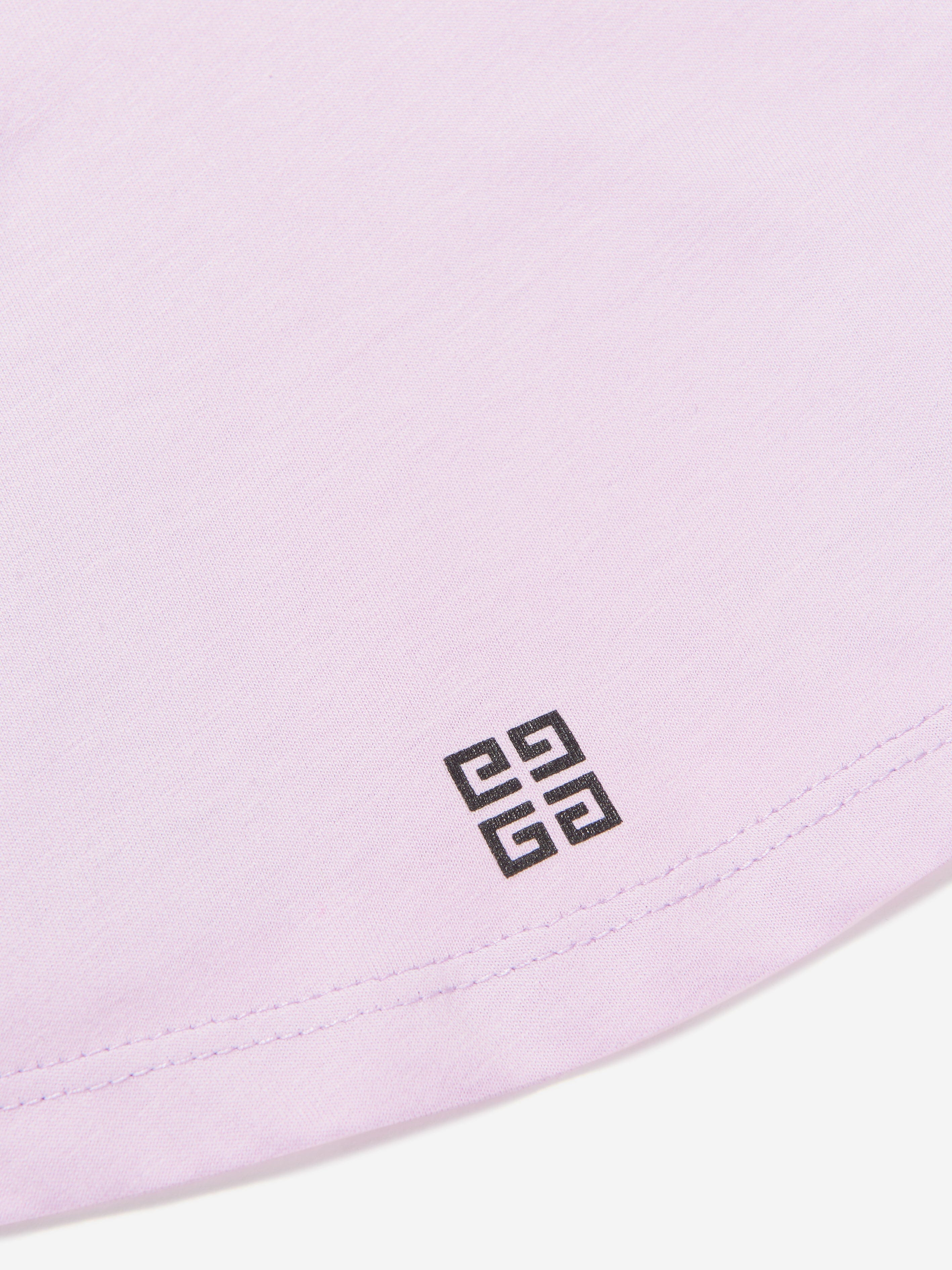 Givenchy Girls Logo Print T-Shirt in Lilac