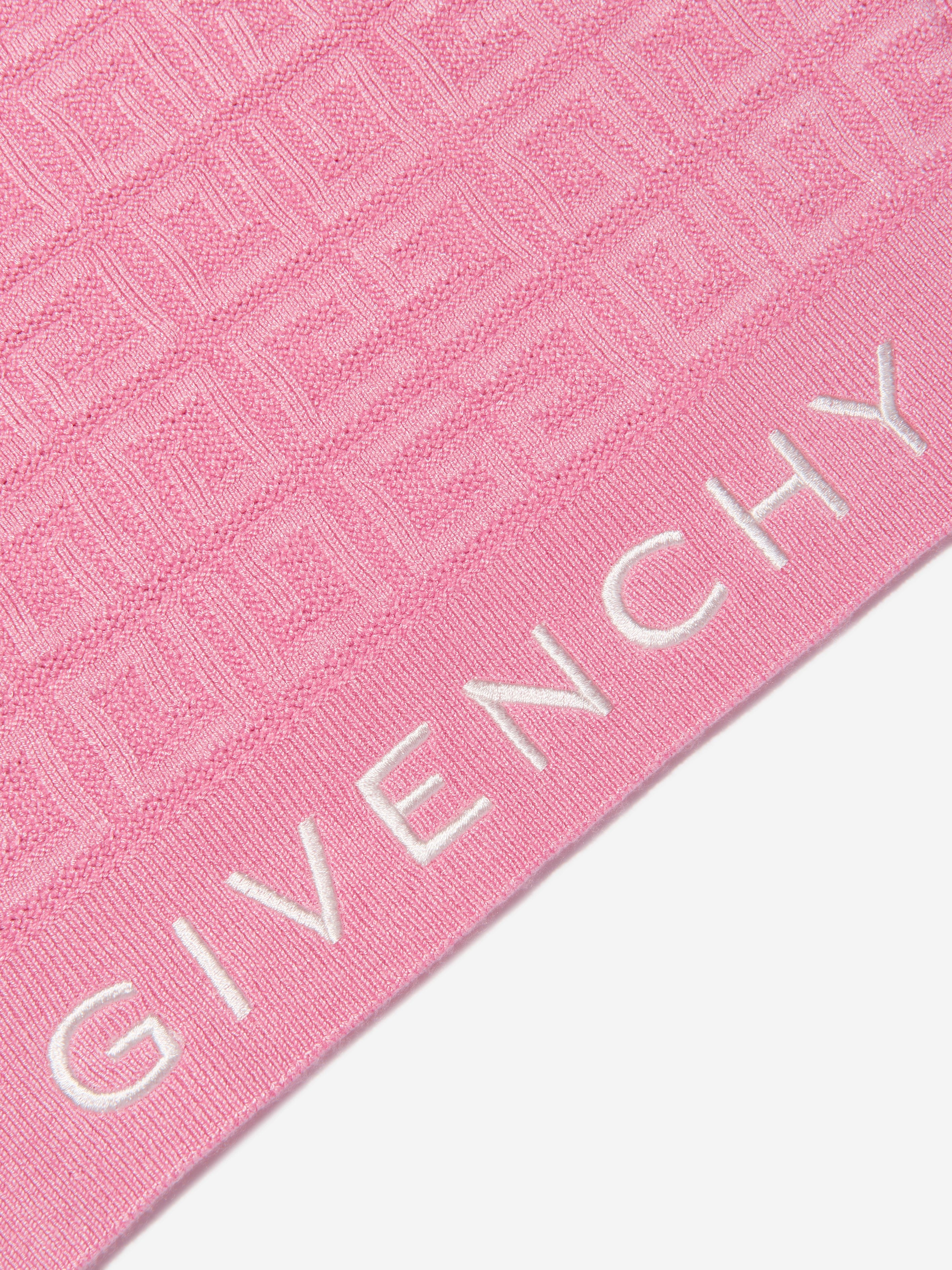 Givenchy Girls 4G Logo Sleeveless Knitted Jumper in Pink