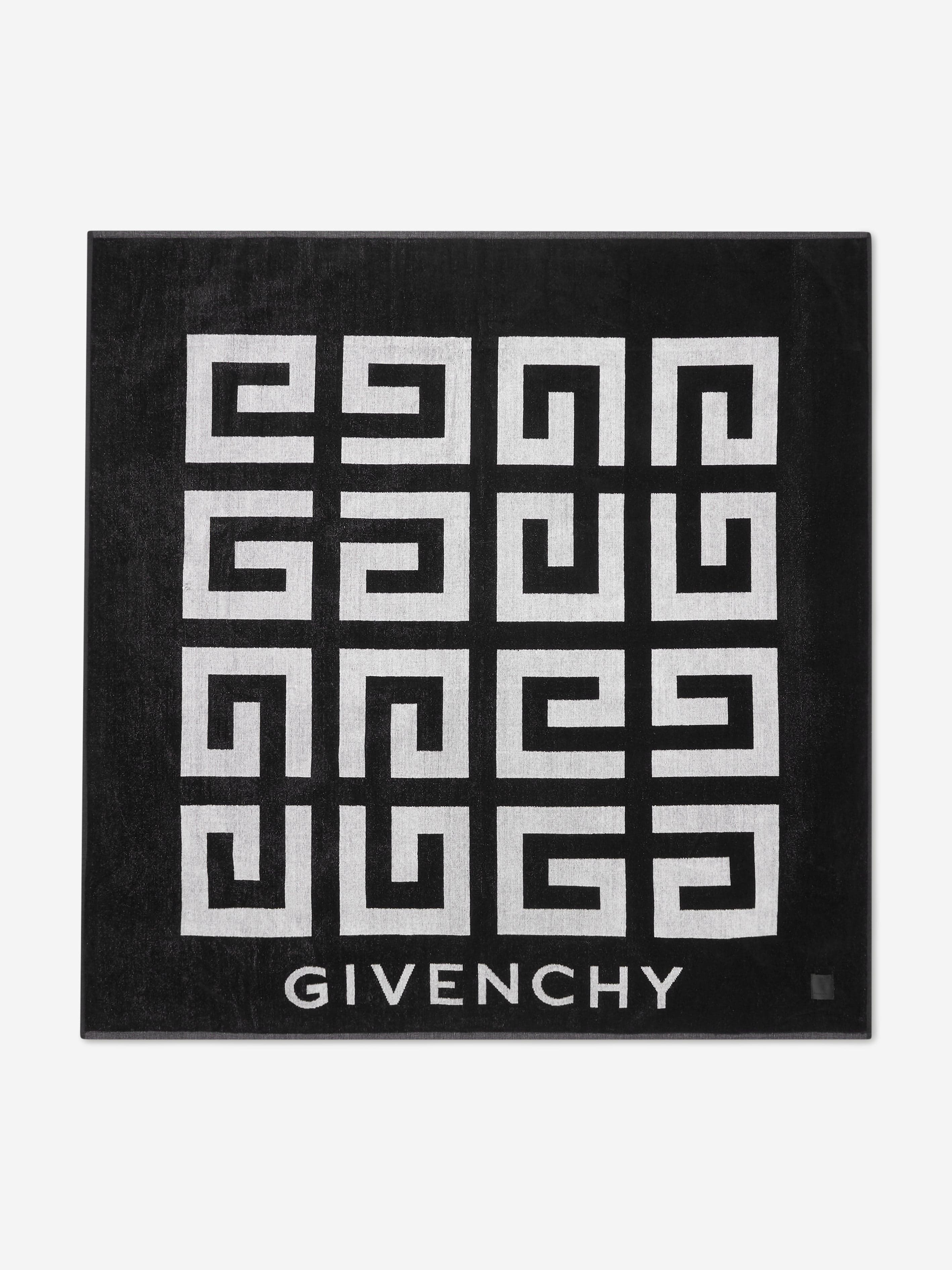 Givenchy Kids 4G Logo Beach Towel in Black