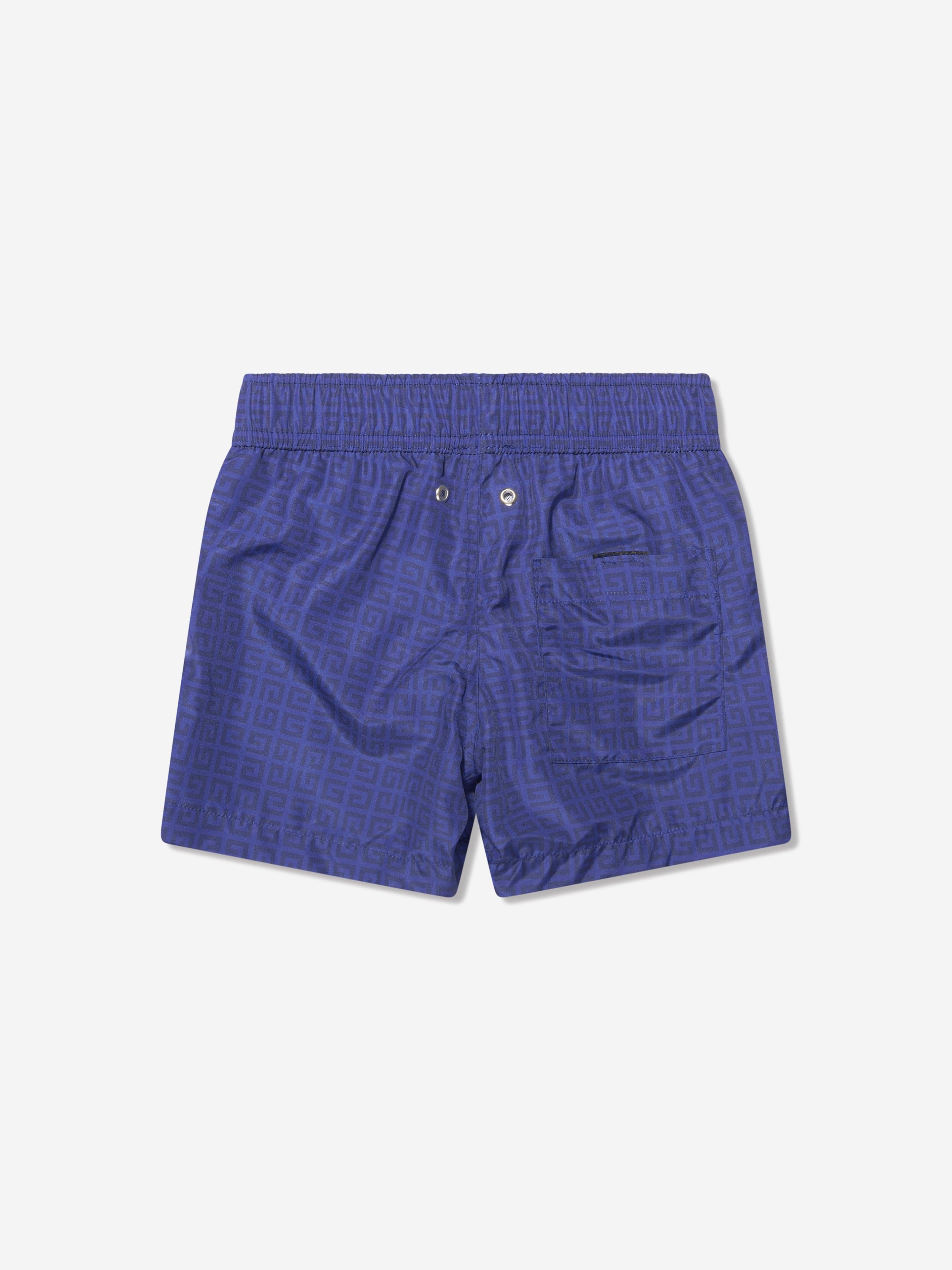 Givenchy Boys 4G Logo Swim Shorts in Blue