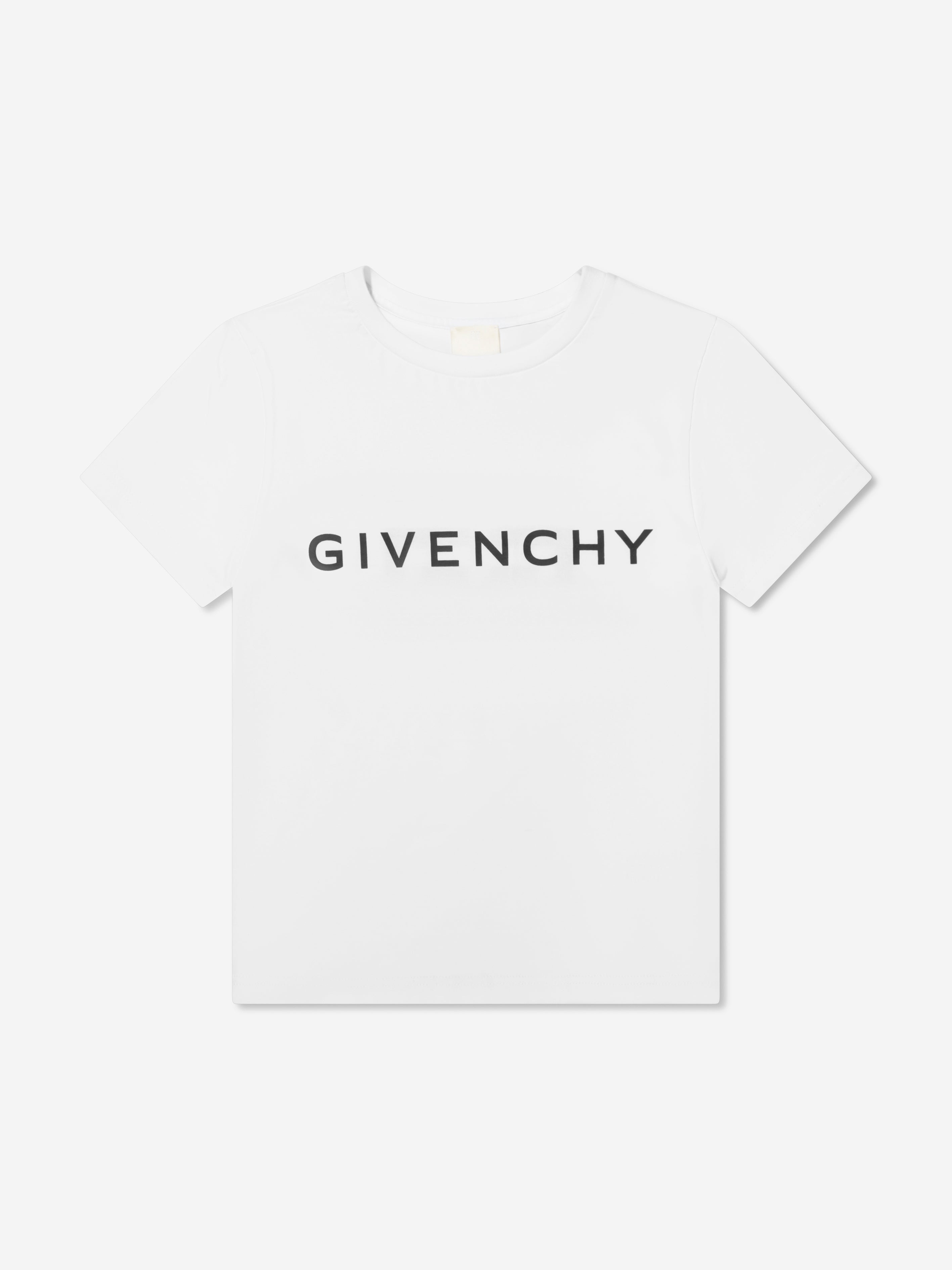 Givenchy Boys Logo Print T-Shirt in White