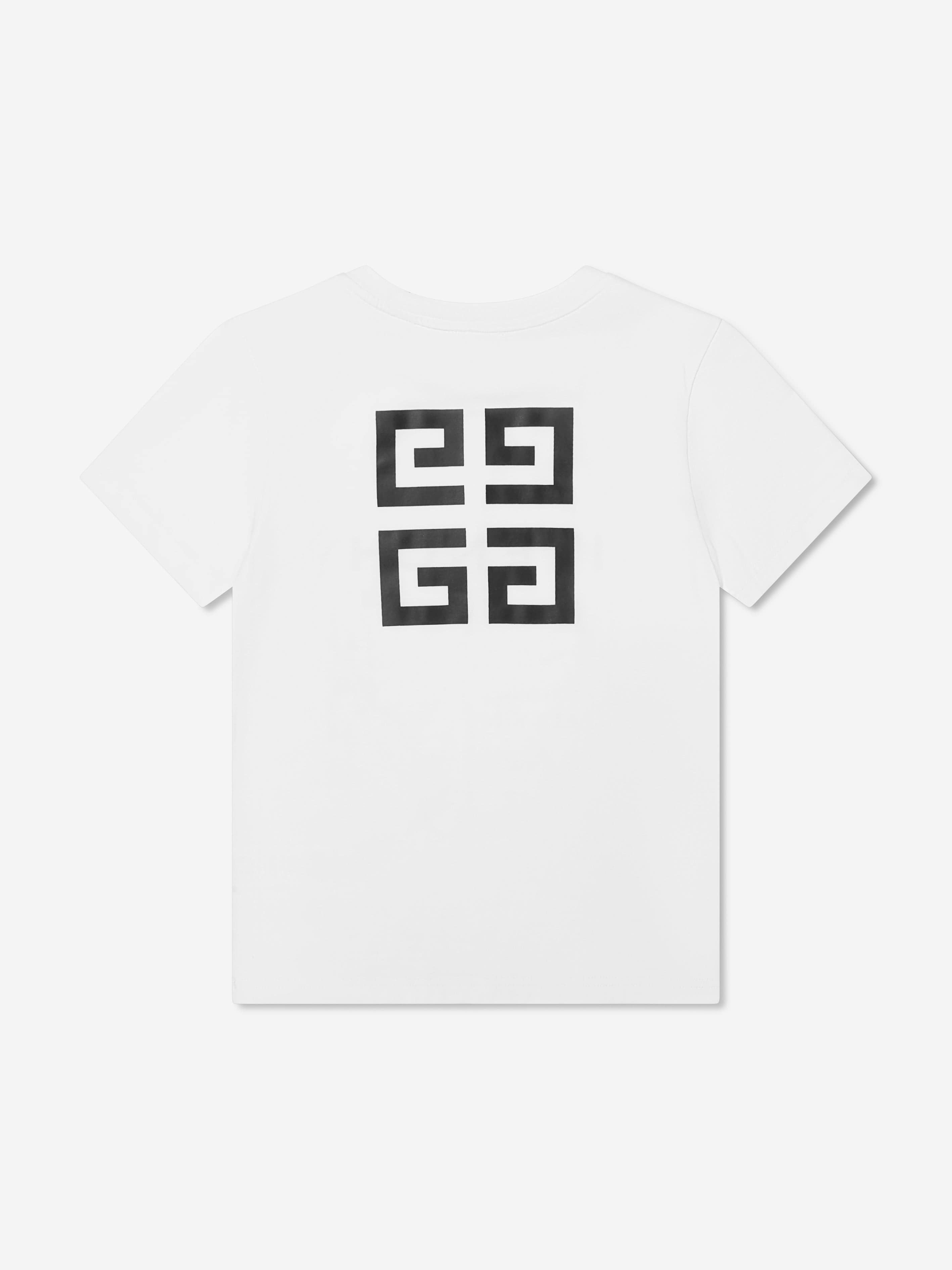 Givenchy Boys Logo Print T-Shirt in White