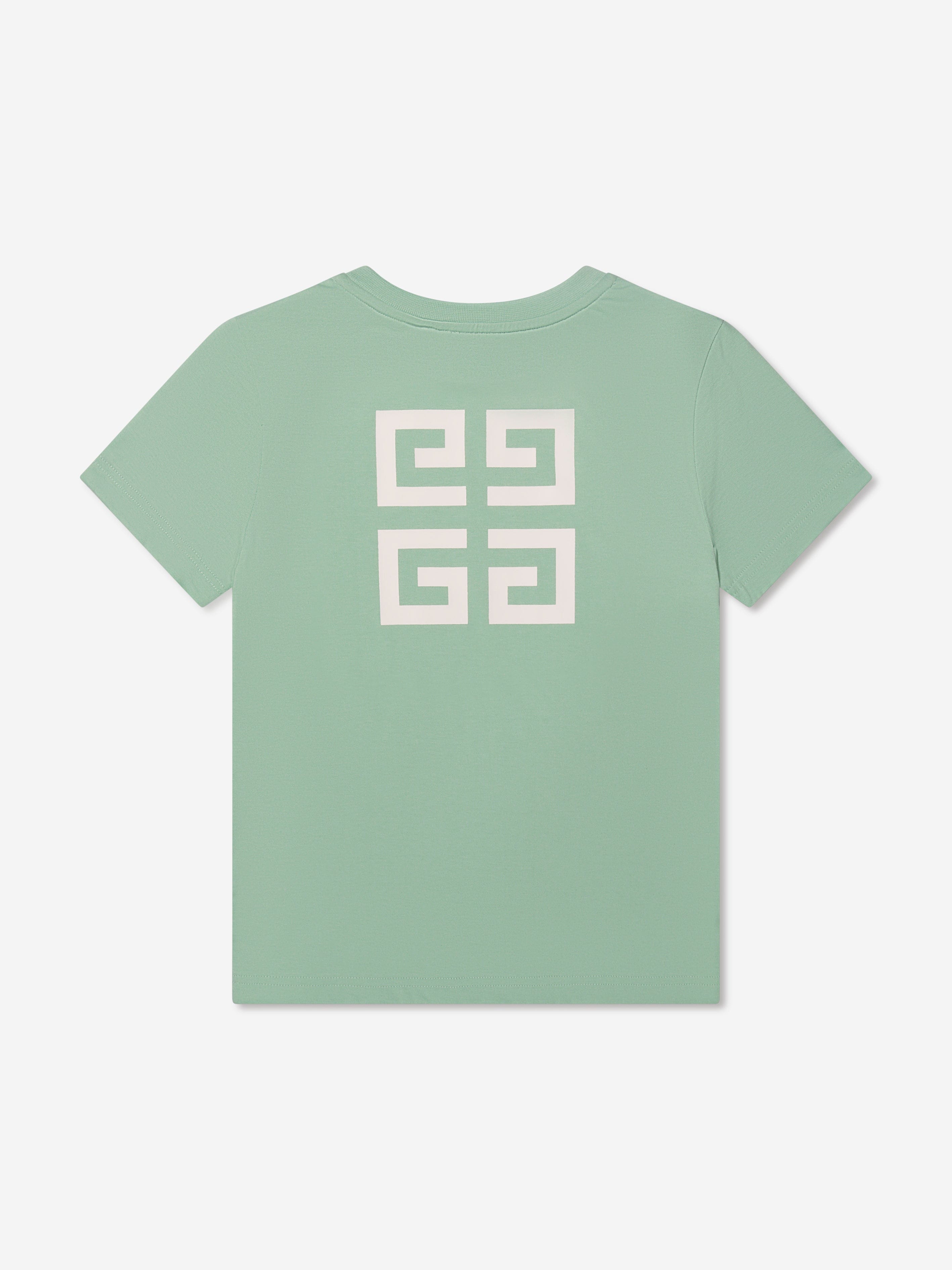 Givenchy Boys Logo Print T-Shirt in Green