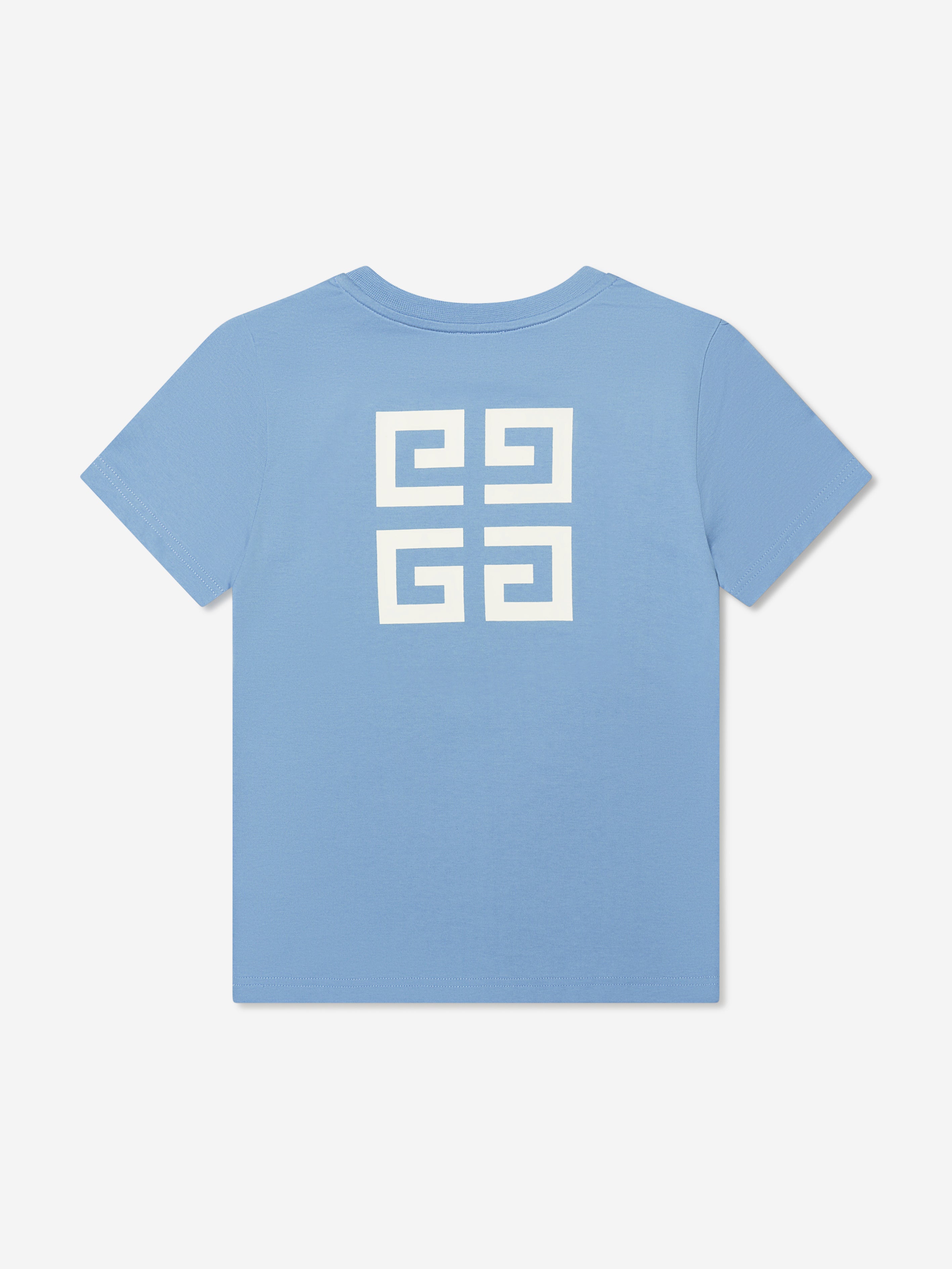 Givenchy Boys Logo Print T-Shirt in Blue