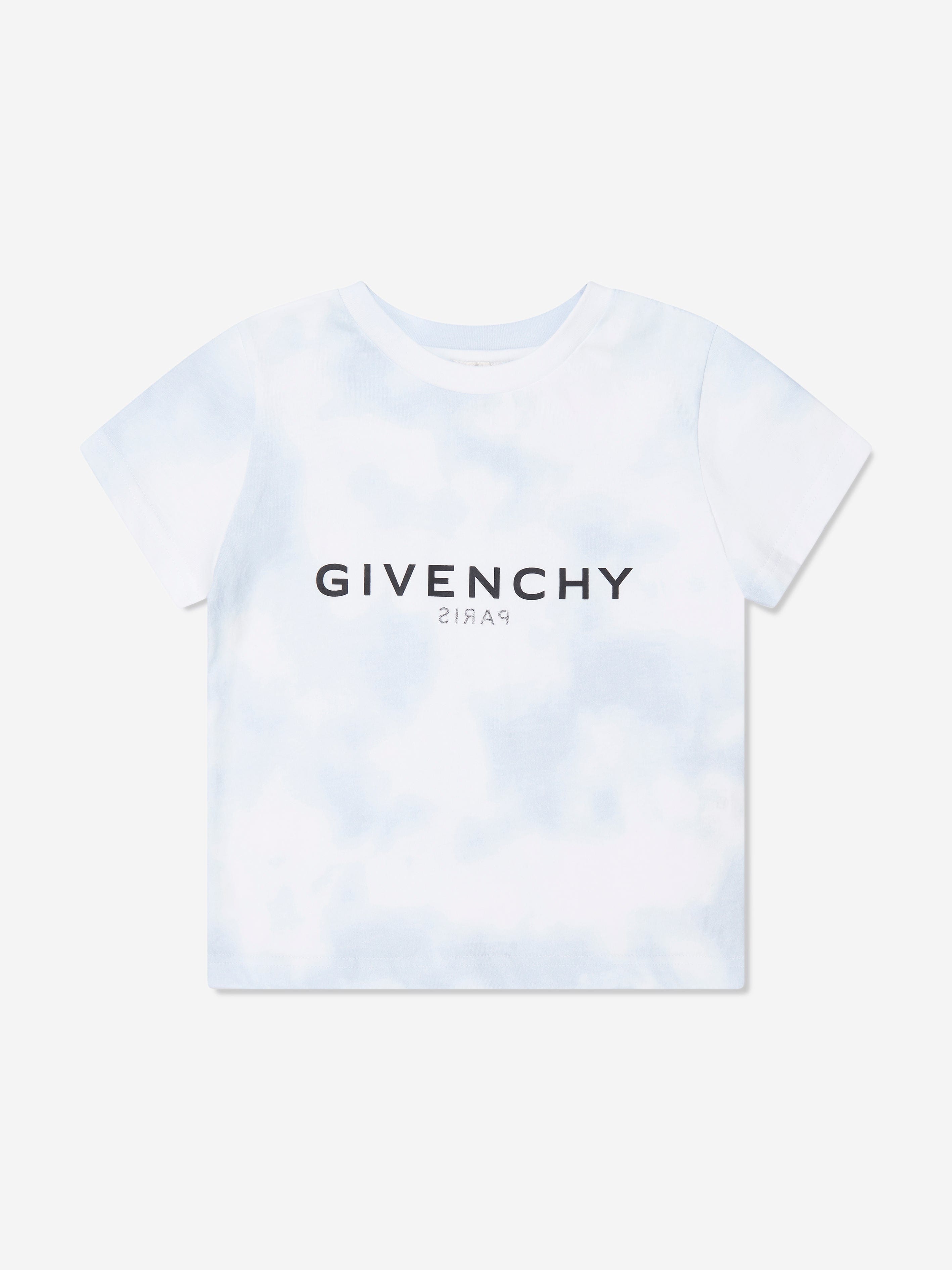 Givenchy Boys Cloud Print Logo T-Shirt in White