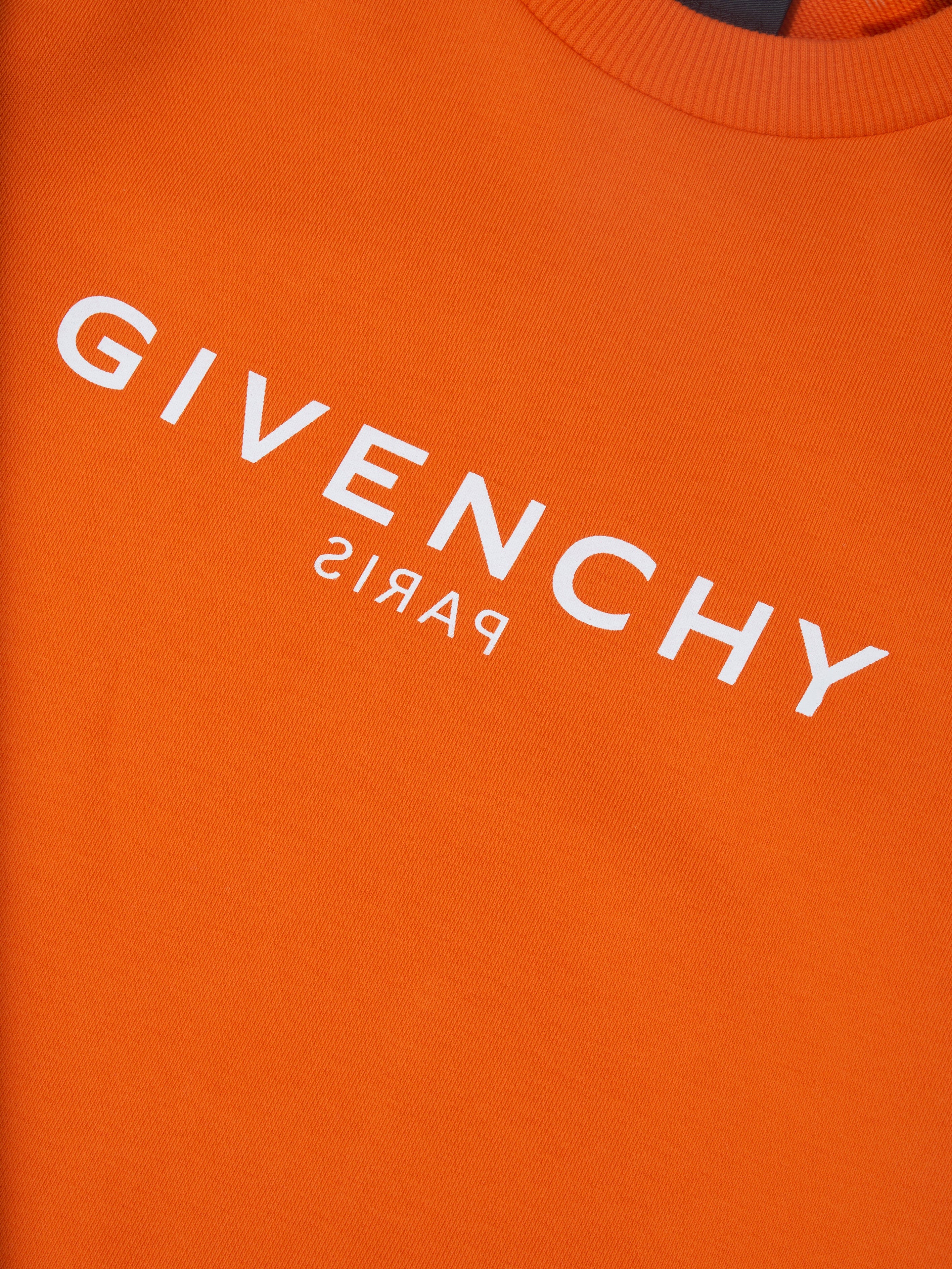 Givenchy Boys Logo Print Sweatshirt in Red