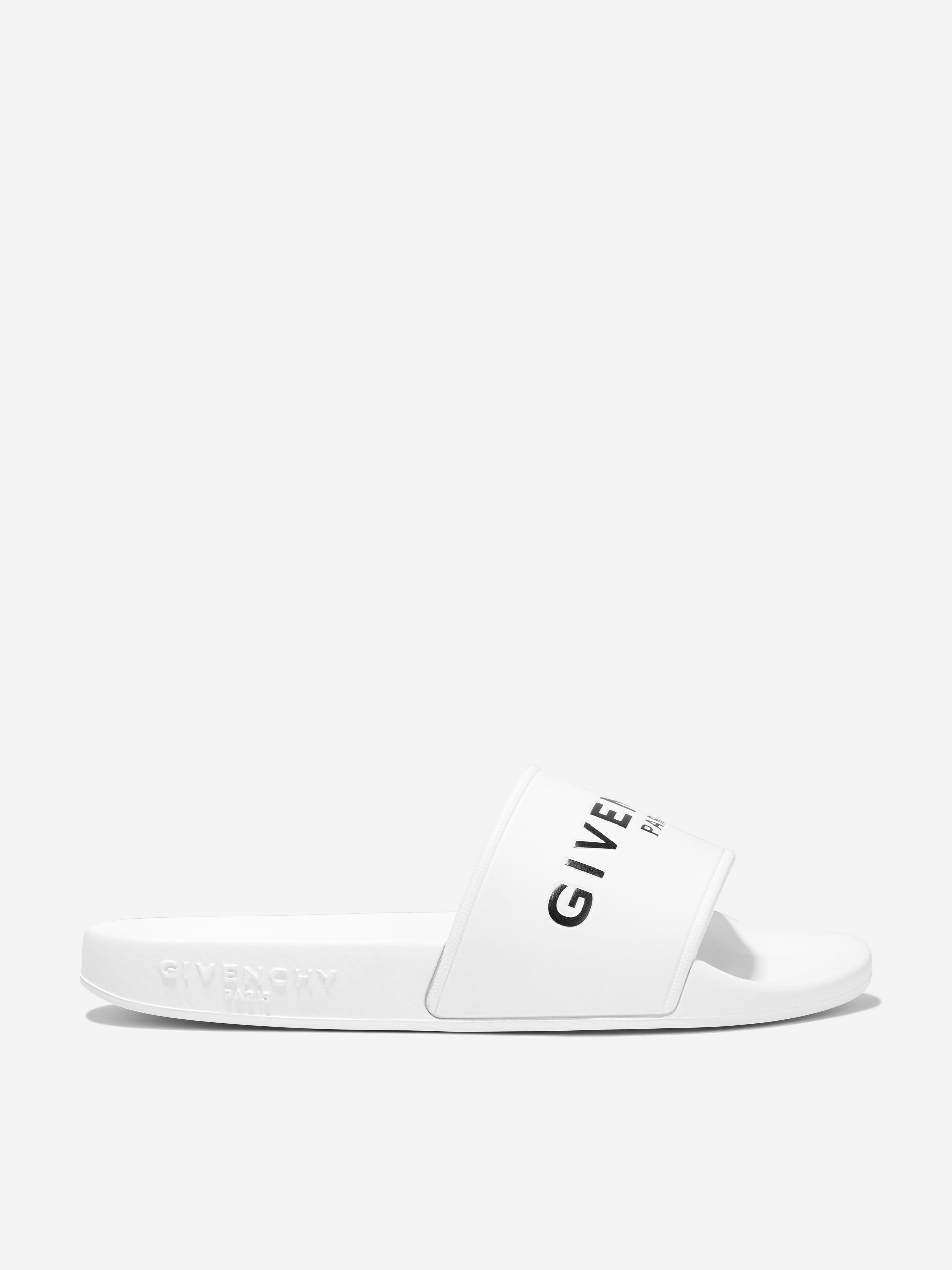 Givenchy Boys Logo Sliders in White