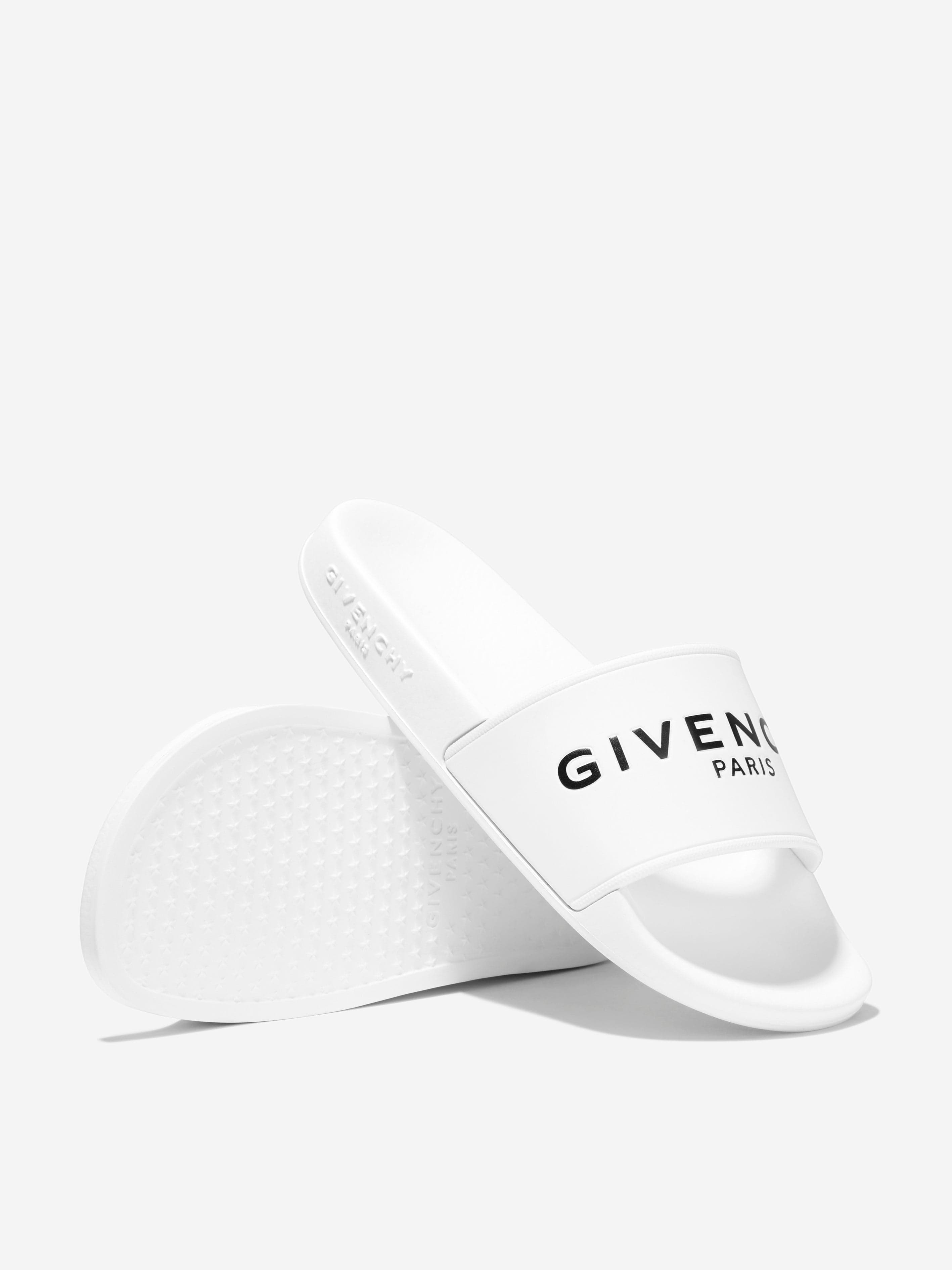 Givenchy Boys Logo Sliders in White