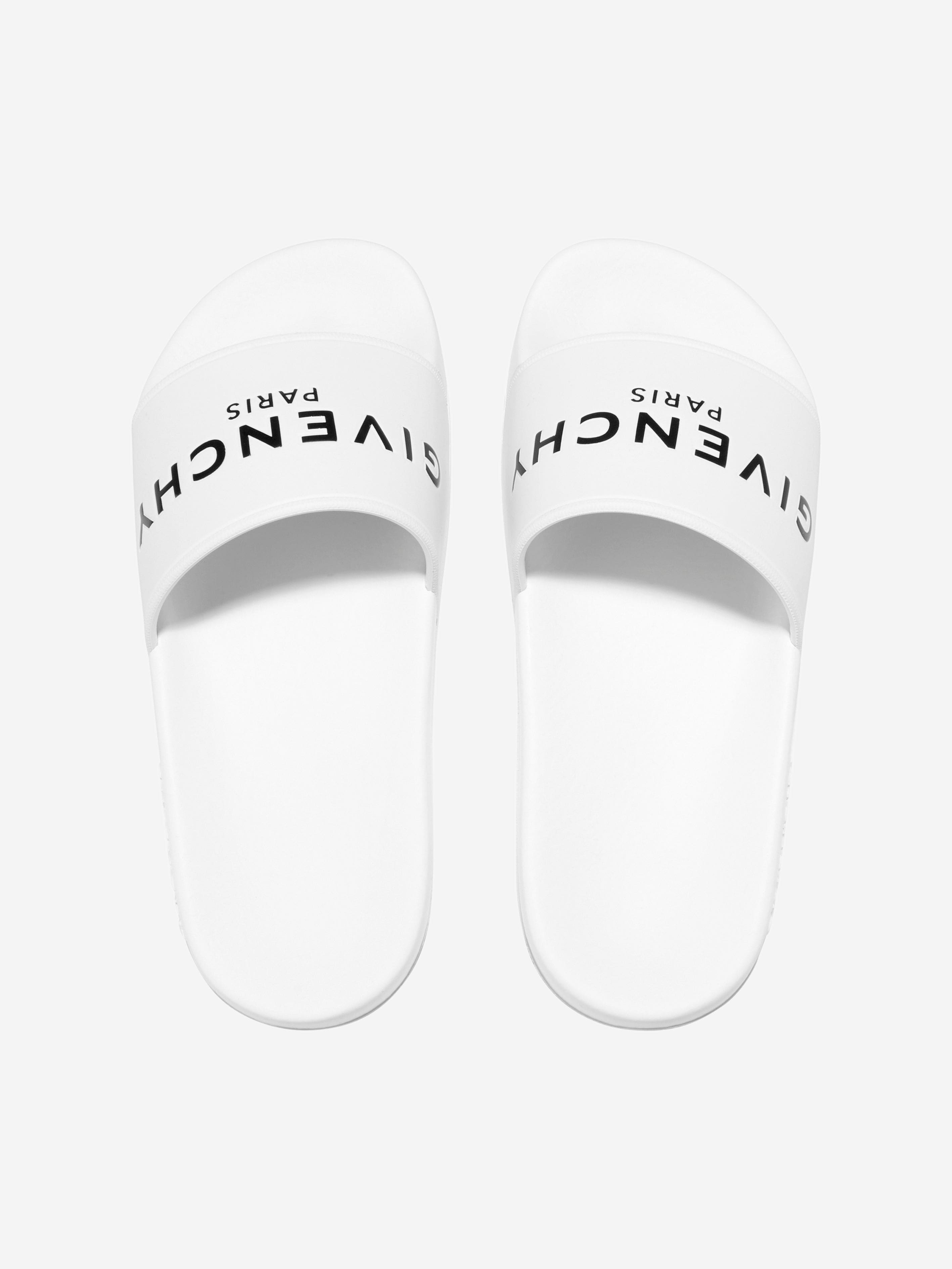 Givenchy Boys Logo Sliders in White